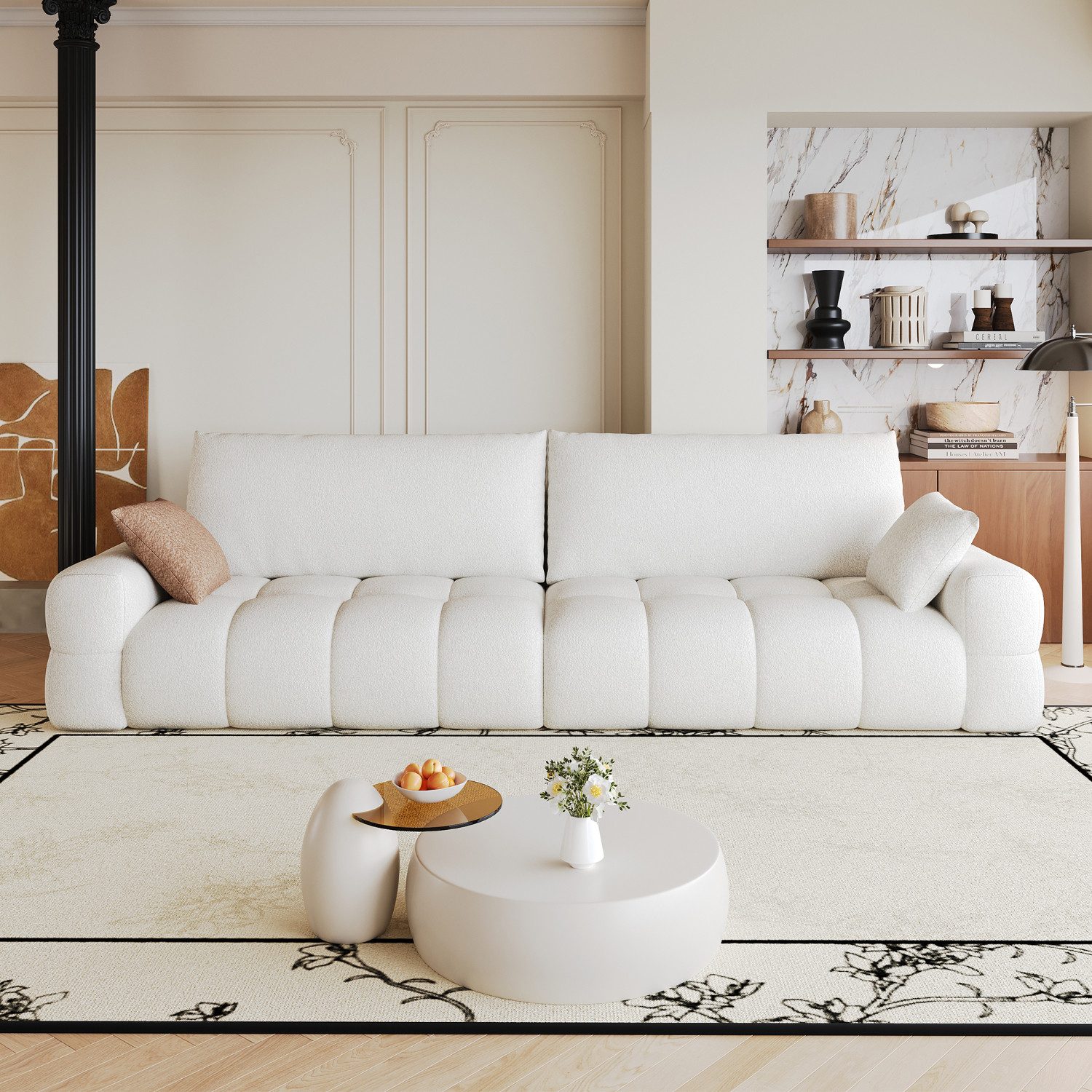 GLP Big-Sofa Cloud, Megasofa 4-Sitzer, modern & bequem, Breite 260 cm, tiefe Sitzfläche, Vollschaumpolsterung, weicher Stoffbezug