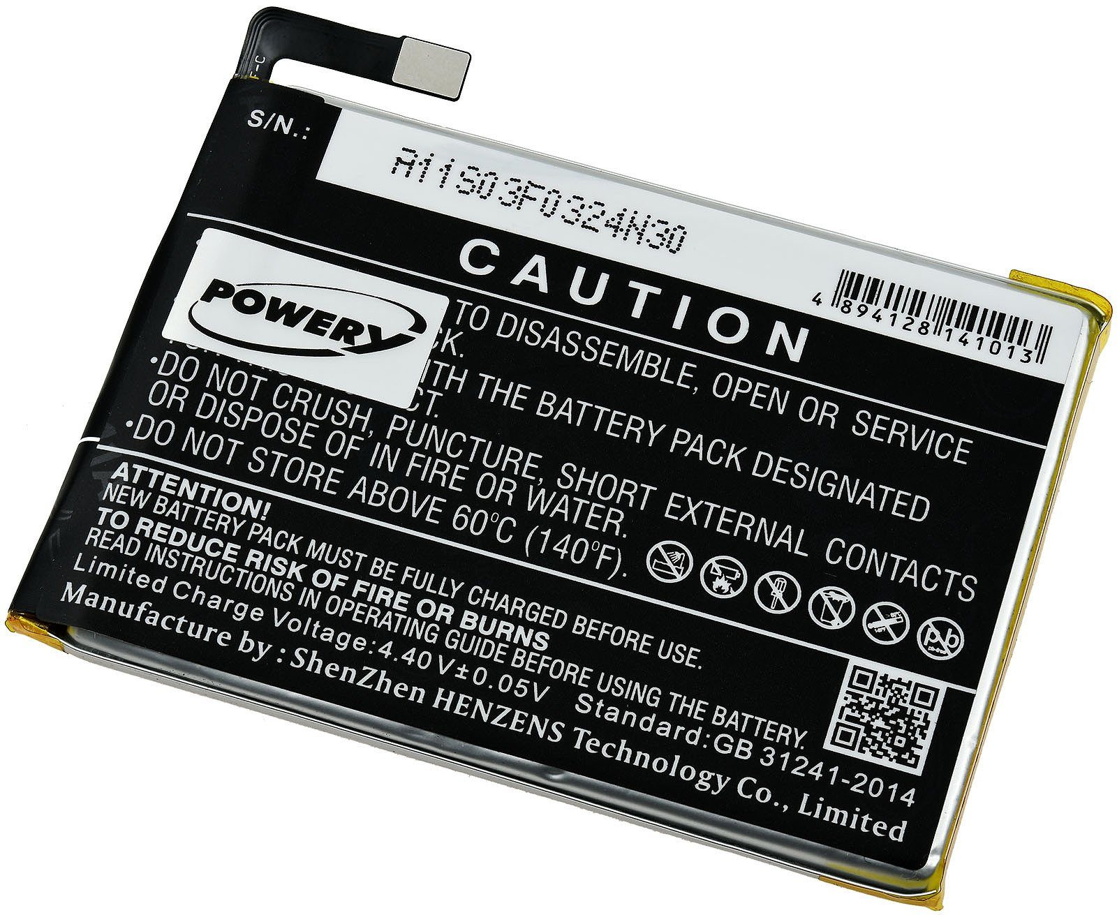 Powery Akku für Google mAh 2900 (3.85 Typ Smartphone-Akku G013A-B V)