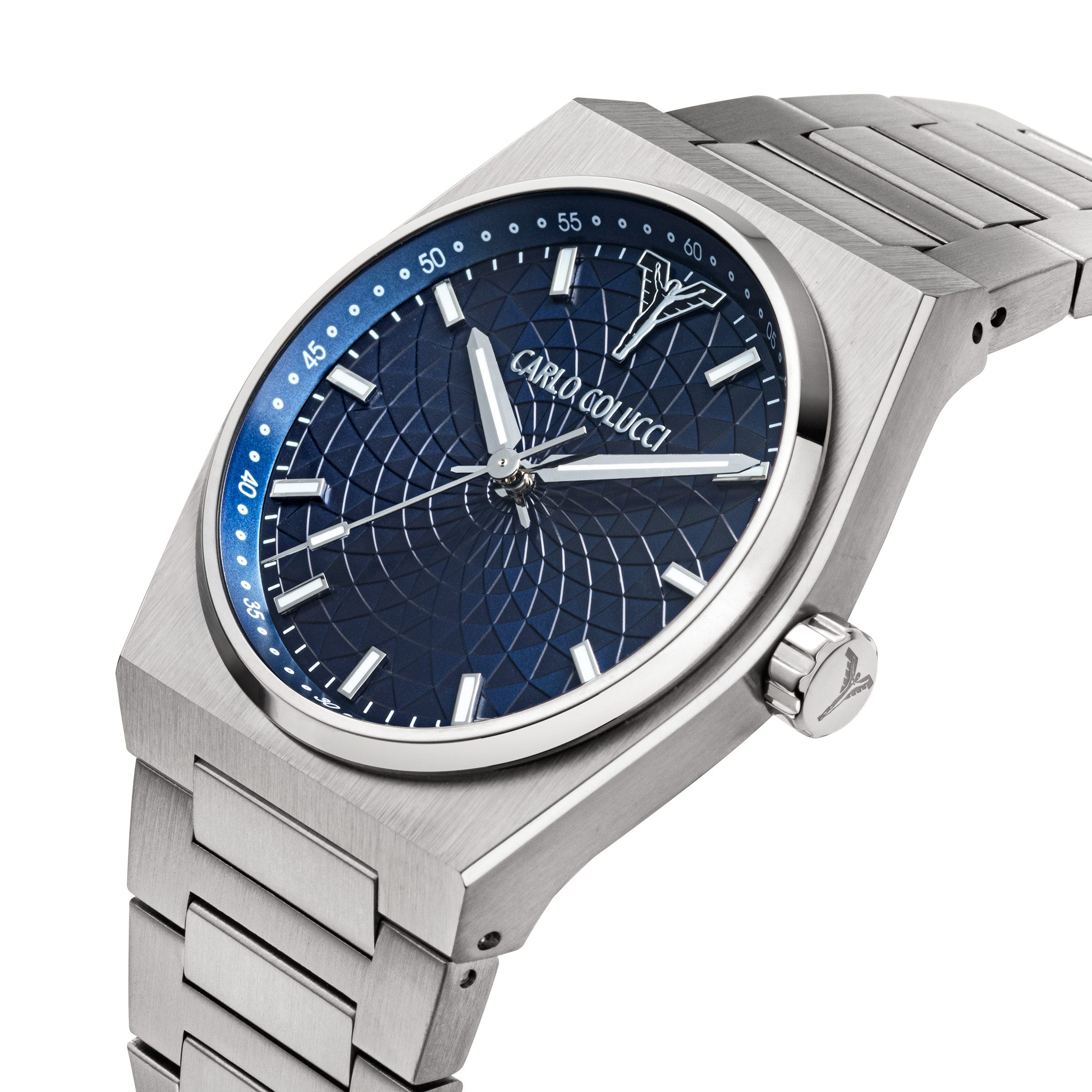 CARLO COLUCCI Quarzuhr CC600-4, Armbanduhr, Herrenuhr, Edelstahlarmband, analog