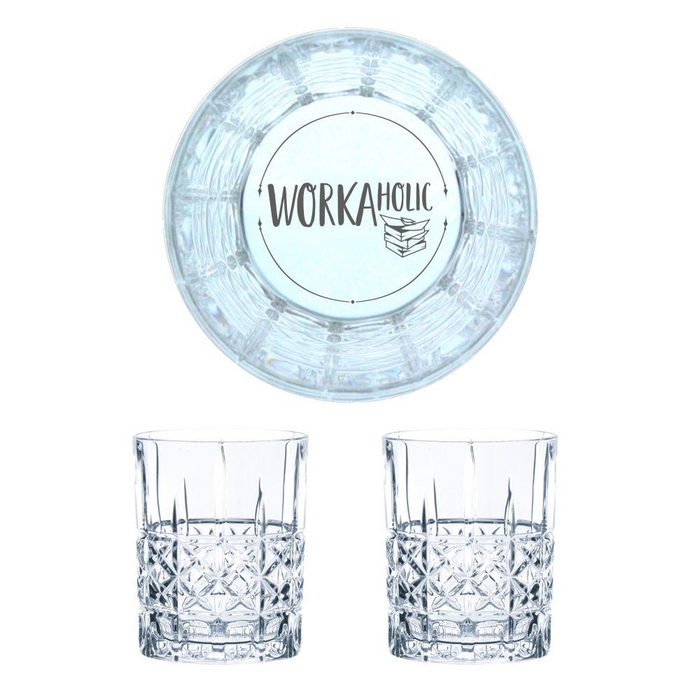 Nachtmann Whiskyglas Workaholic 2er Set Kristallglas lasergraviert