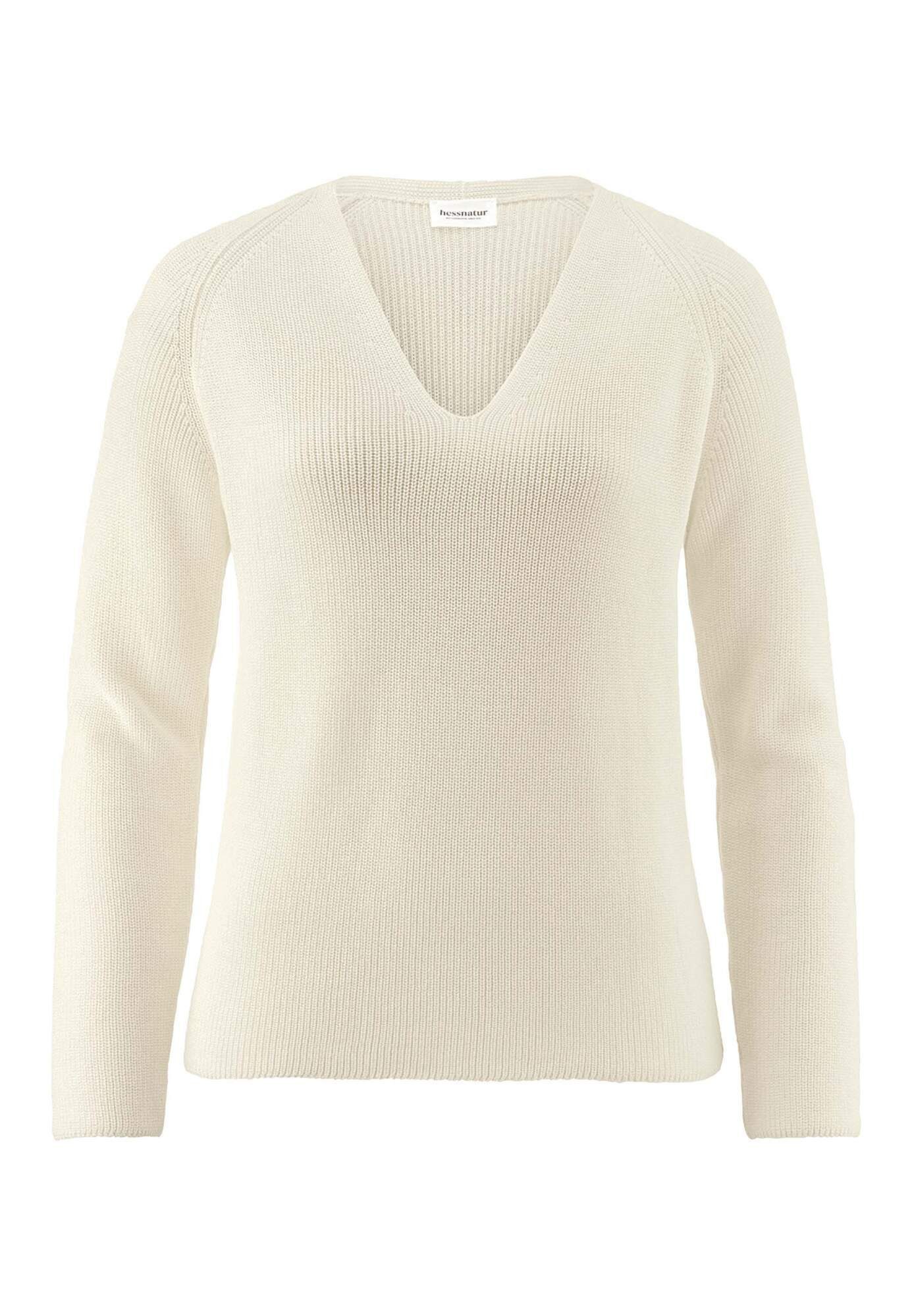 Hessnatur Strickpullover aus reiner Bio-Baumwolle (1-tlg)