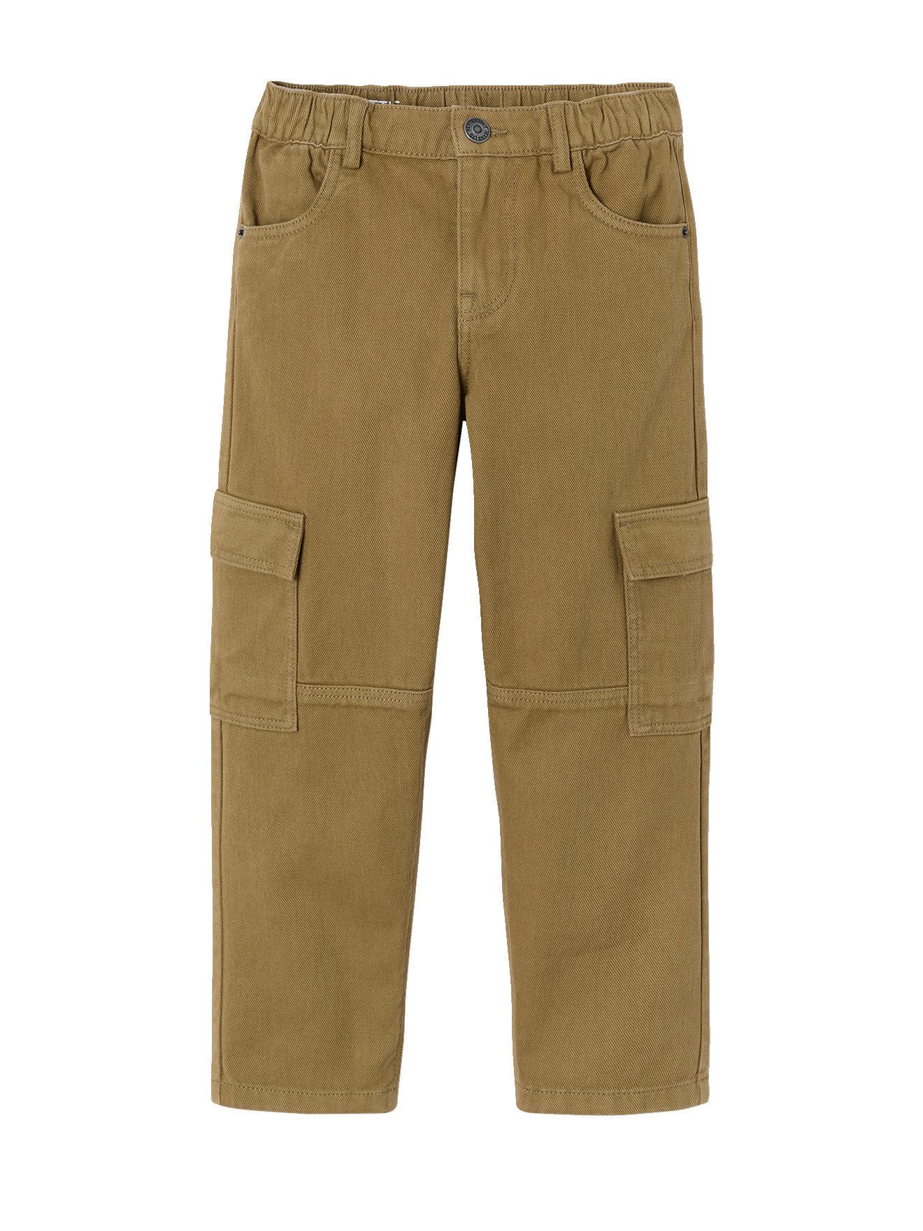 vertbaudet Cargohose Robuste Cargojeans Jungen Hüftweite REGULAR Bundweite verstellbar