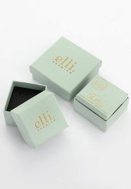Elli Premium Fingerring Cocktail Quartz Topas Edelstein 925 Silber vergoldet