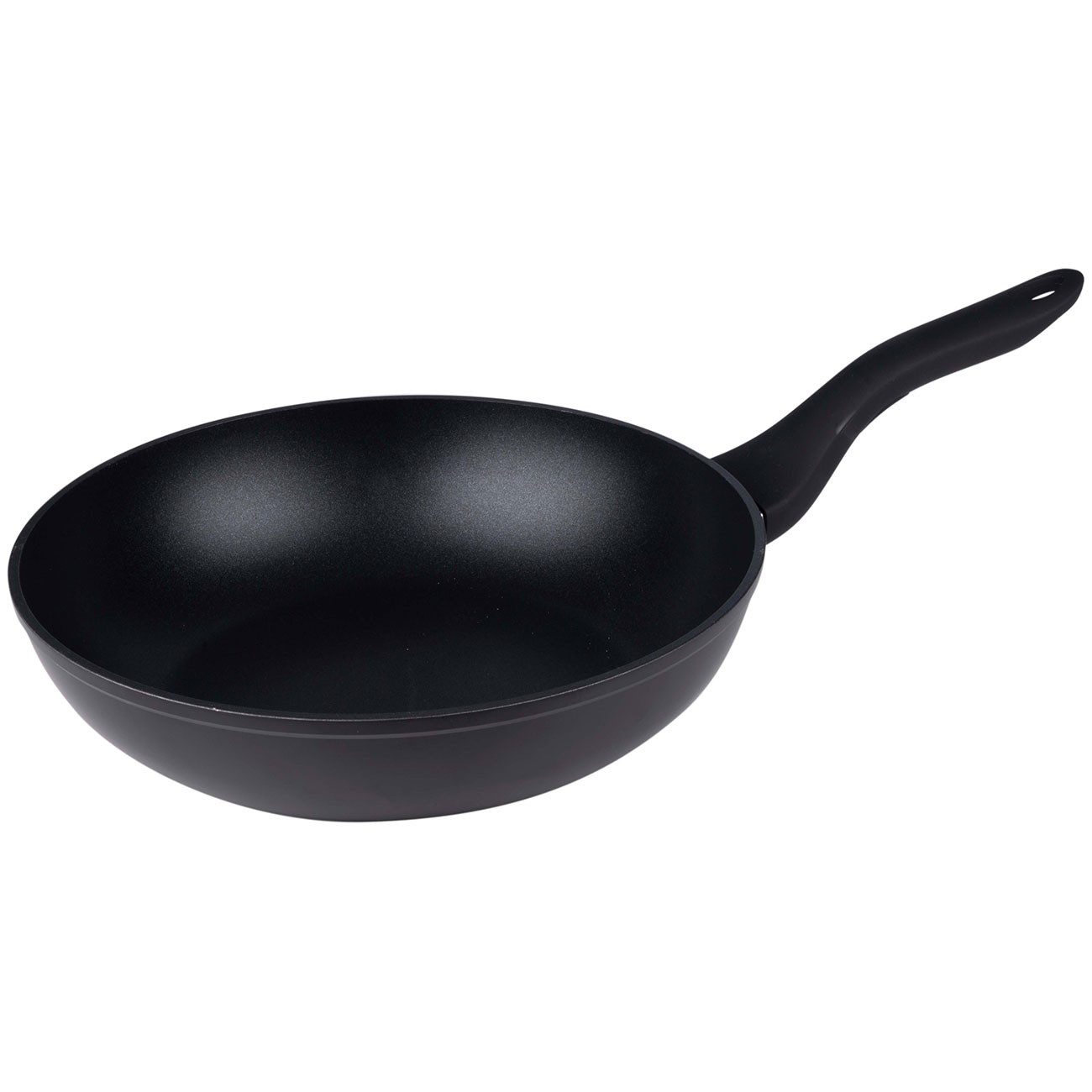 *Alpina* Wok Alu-Wokpfanne Ø 28,5cm in Schwarz, Antihaft-Pfanne für Gemüse & Reis, Aluminium, Antihaftbeschichtet, Hitzebeständigkeit bis 180 °C – Bild 4 von 5