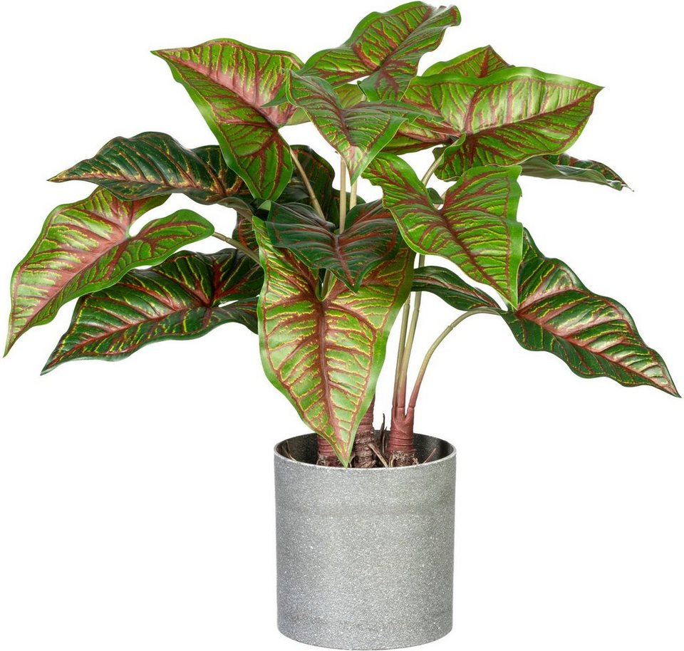 Künstliche Zimmerpflanze Taropflanze Taropflanze, Creativ green, Höhe 40 cm,  im Melamintopf