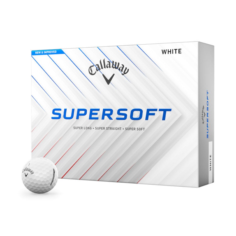 Callaway Golfball Callaway Golfball Supersoft 2025 Weiß 1 Dutzend