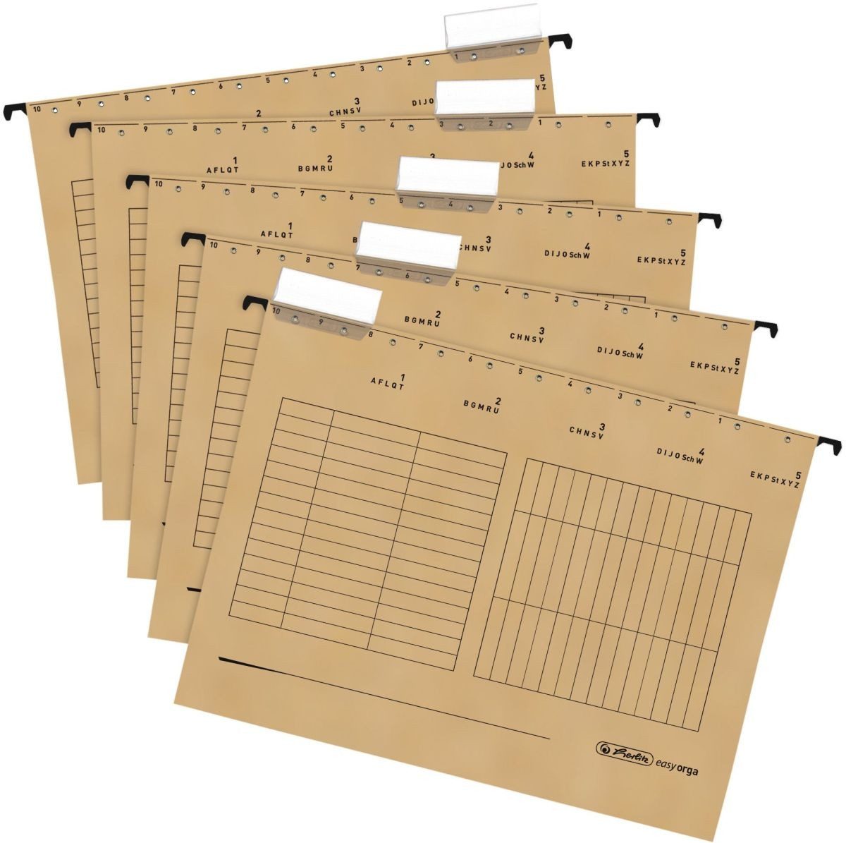 Herlitz Hefter Hängemappen natron 230g/qm VE=5 Stück