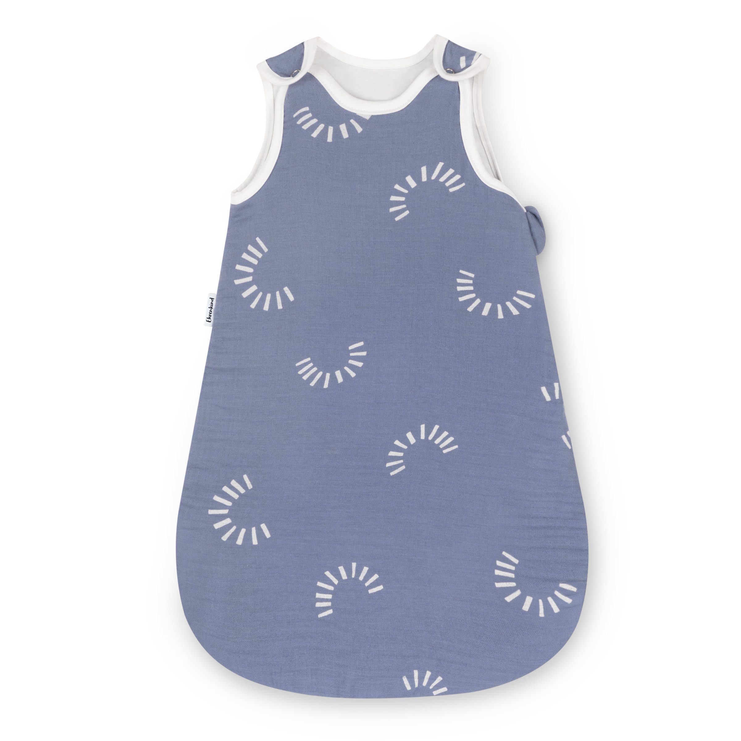 Ehrenkind Babyschlafsack Sommer, Rund aus Musselin (Standard by OEKO-TEX, 100% Bio-Baumwolle, Musselin Schlafsack, 1.0 TOG), Baby Schlafsack, Schlafsack Baby