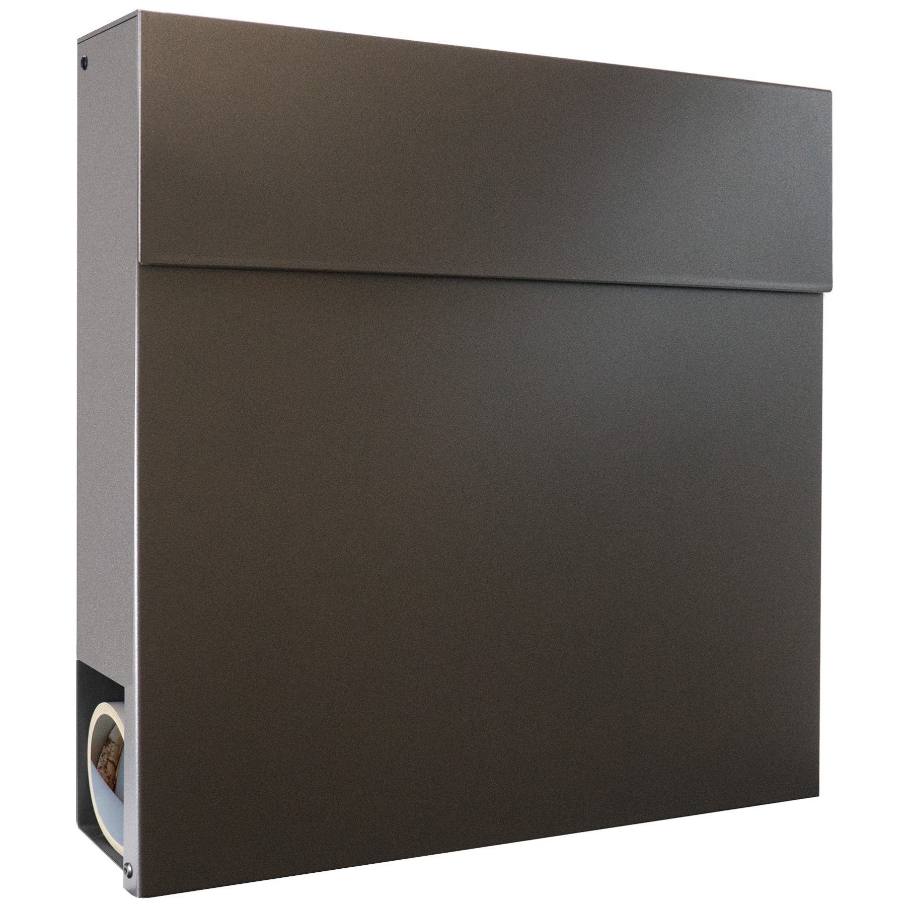 MOCAVI Briefkasten »MOCAVI Box 530 Design-Briefkasten  anthrazit-eisenglimmer (DB 703)«, integriert, passender Verschluss  (zusätzlich bestellbar) für Wetterseite, beidseitig nutzbar: Vers5 703  online kaufen | OTTO
