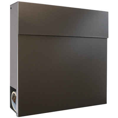 MOCAVI Briefkasten »MOCAVI Box 530 Design-Briefkasten anthrazit-eisenglimmer (DB 703)«, integriert, passender Verschluss (zusätzlich bestellbar) für Wetterseite, beidseitig nutzbar: Vers5 703