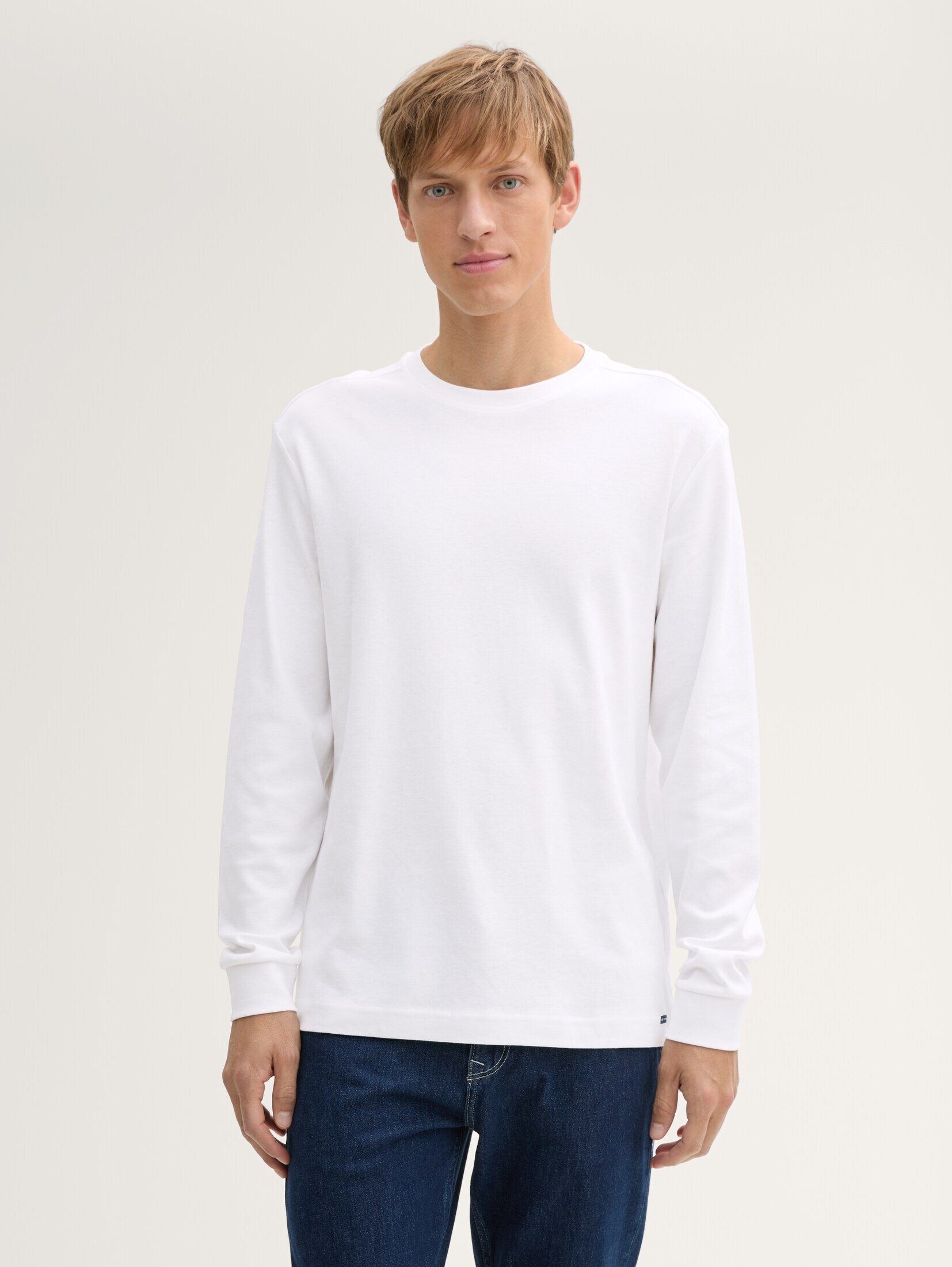 TOM TAILOR Langarmshirt Langarmshirt aus Baumwolle günstig online kaufen
