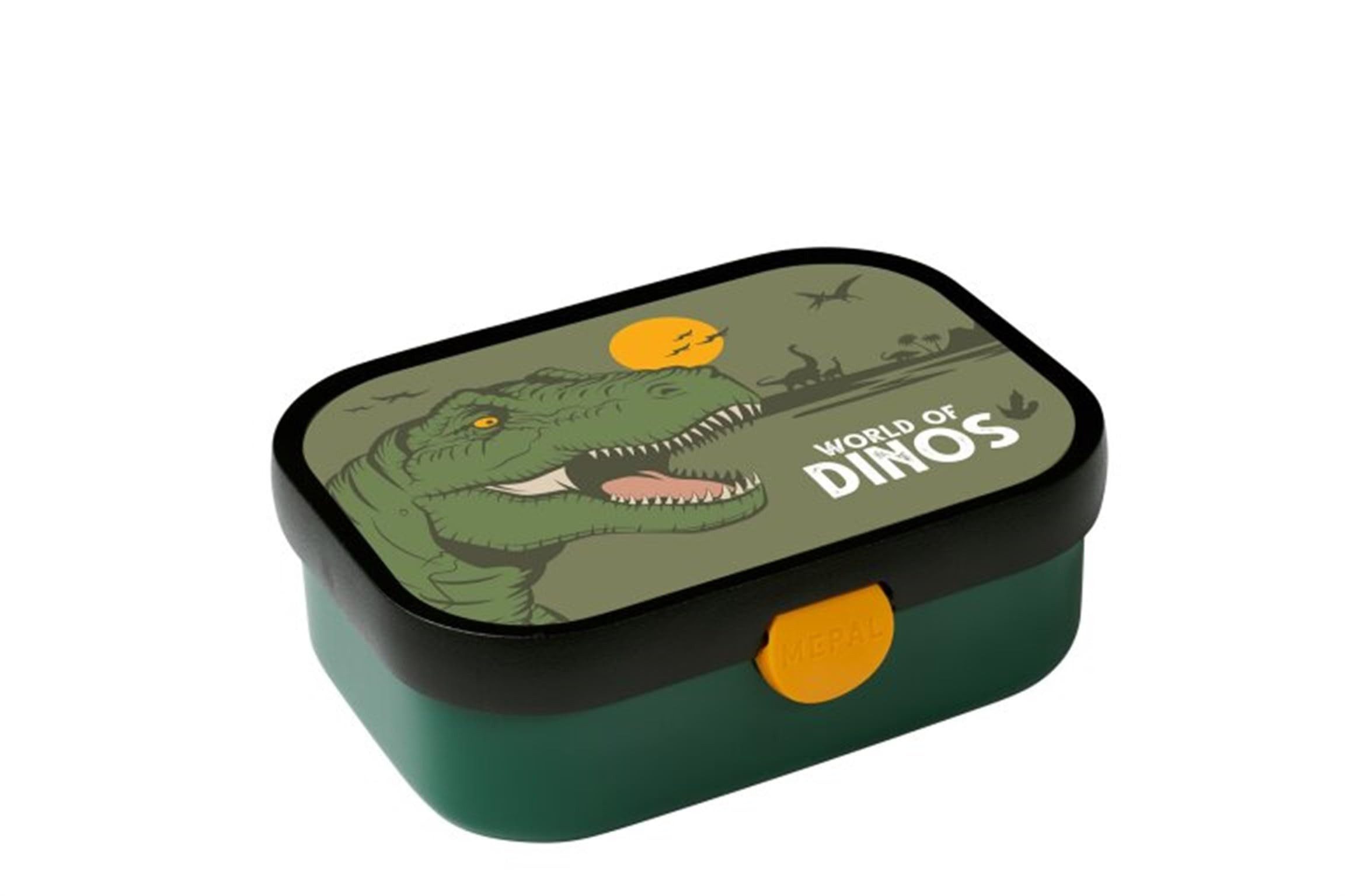 Mepal Lunchbox Brotdose Campus für Kinder mit Dino-Motiv, 750 ml Fassungsvermögen, Spülmaschinenfest, BPA-frei, robustes Material