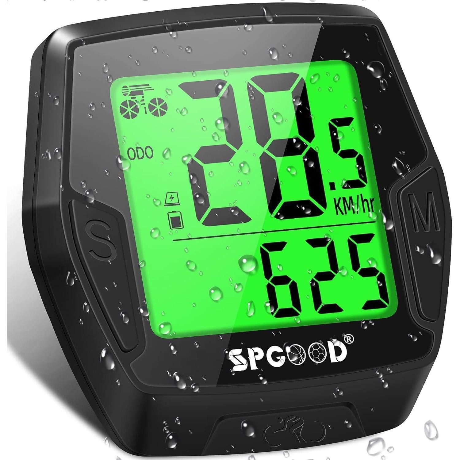 LuxusKollektion Fahrradständer Fahrradcomputer Kabellos 21 Funktionen wasserdicht mit HD-Display