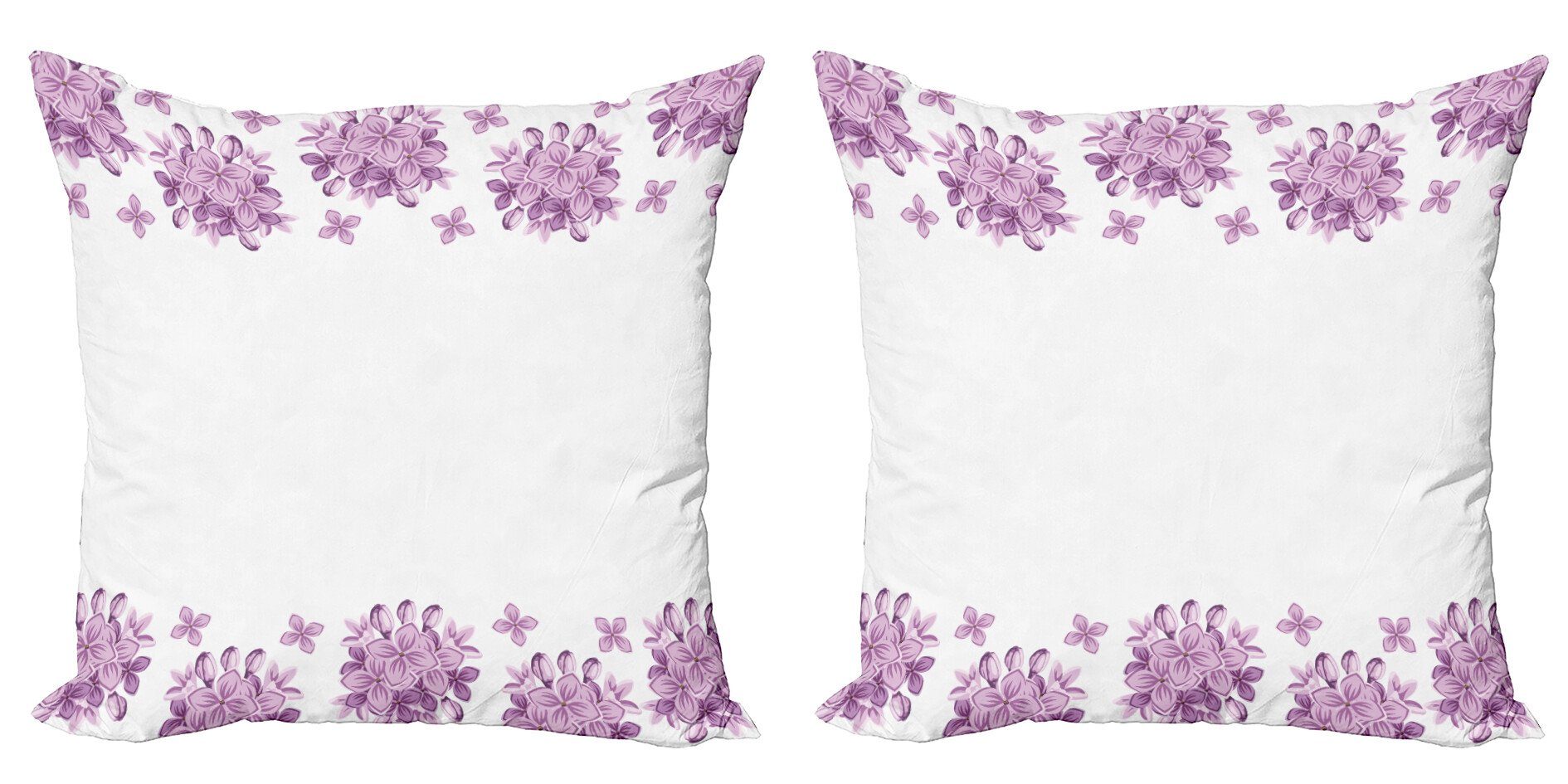 Kissenbezüge Modern Accent Digitaldruck, Doppelseitiger Garden Abakuhaus (2 Romantische Stück), Lilac Blumen