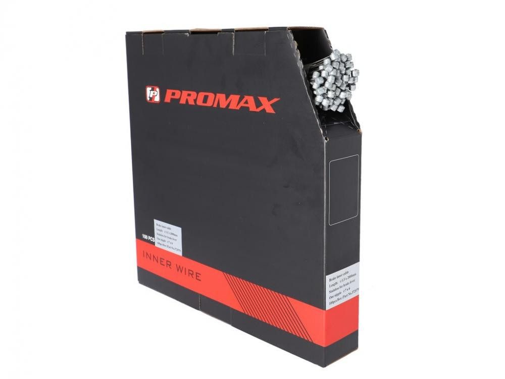 Promax Felgenbremse Promax Brems-Innenkabel mit Quernippel Nirosta 2000x1,5mm 100 Stück
