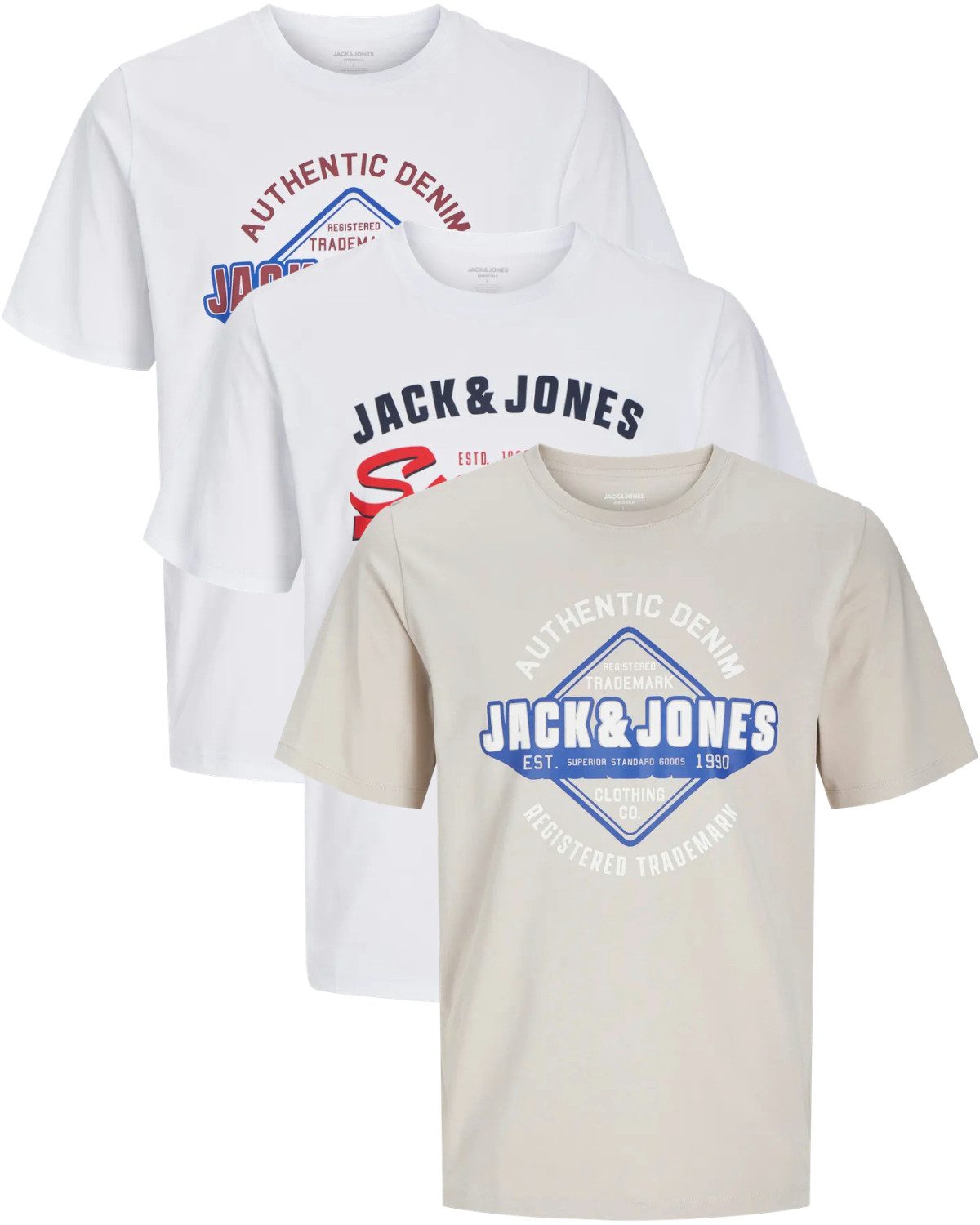 Jack & Jones T-Shirt Stilvolles Slim-Fit günstig online kaufen