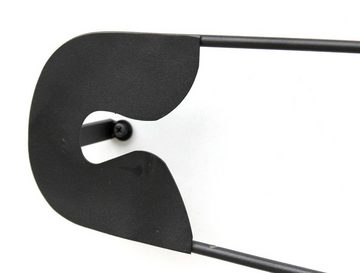 DanDiBo Handtuchstange Design Handtuchhalter Handtuchstange Sicherheitsnadel 62 cm Garderobe Wand Büro Schwarz Metall Flur DIY