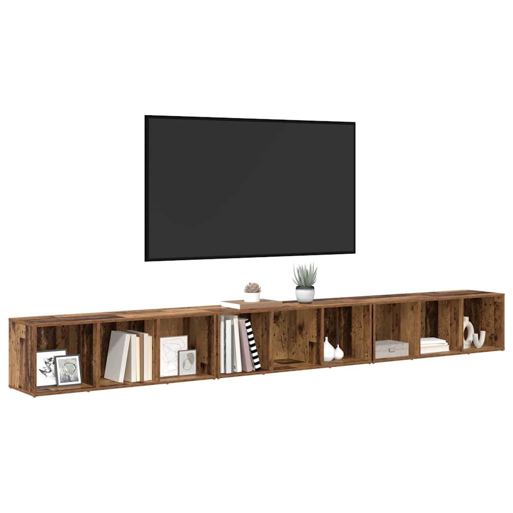 vidaXL TV-Schrank TV-Schränk 3 pcs Altholz günstig online kaufen
