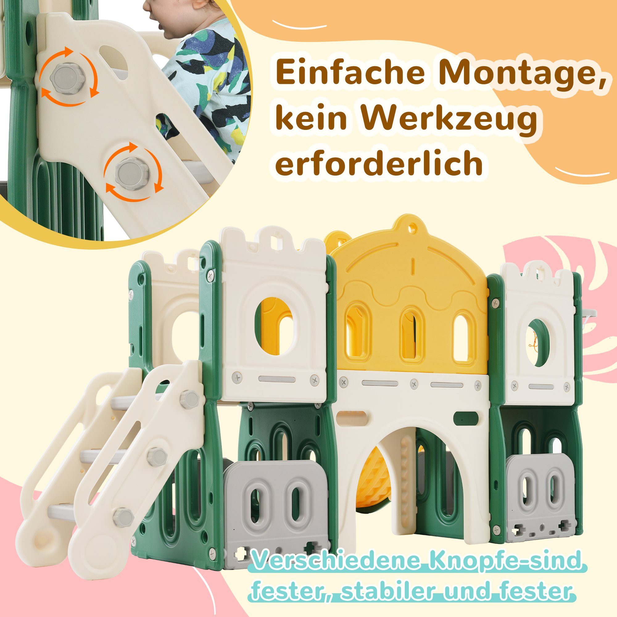 Merax Rutsche für Kinder, 6-in-1 Kinder günstig online kaufen