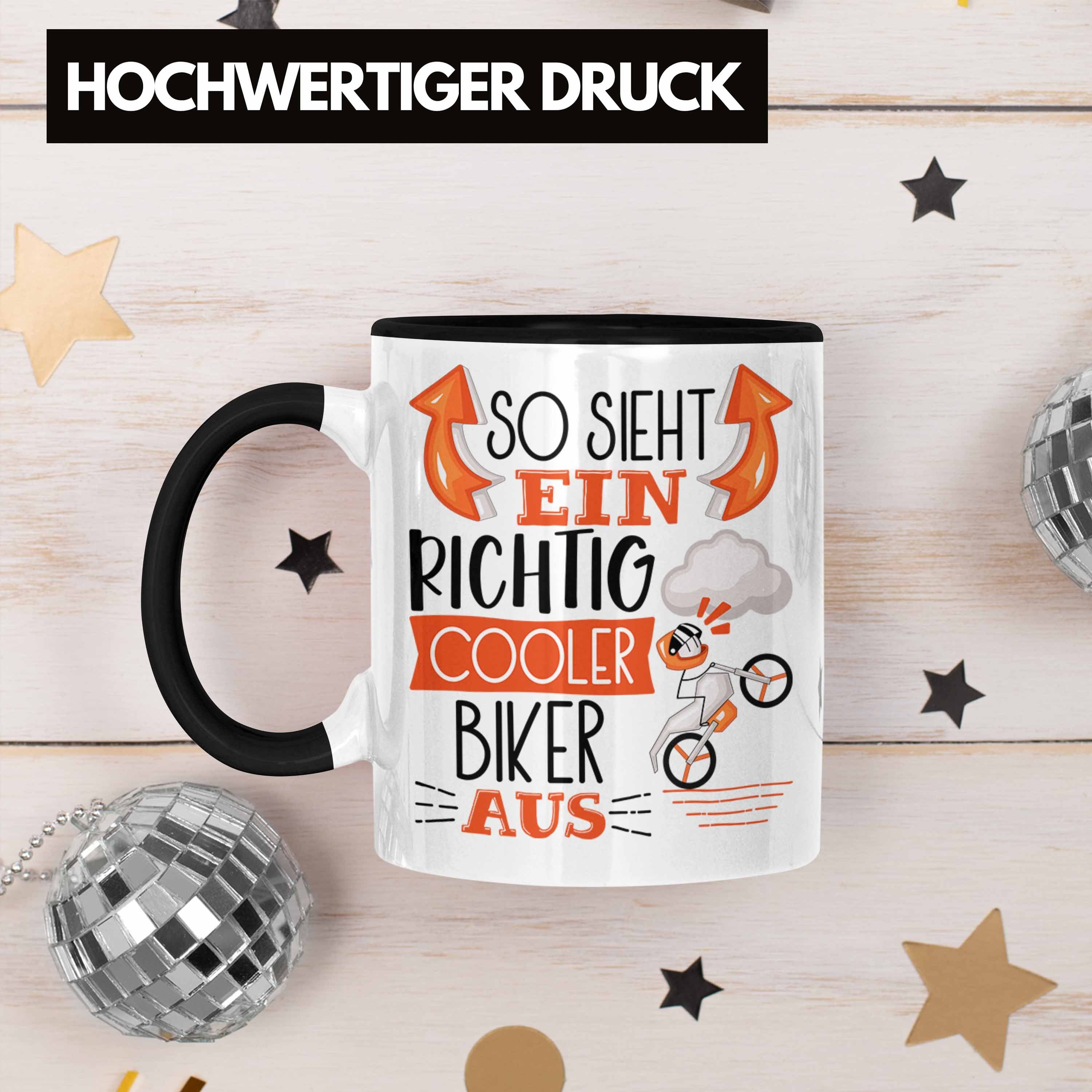 Aus RIchtig Geschenk Geschenkide So Biker Cooler Trendation Ein Tasse Biker Tasse Sieht Schwarz