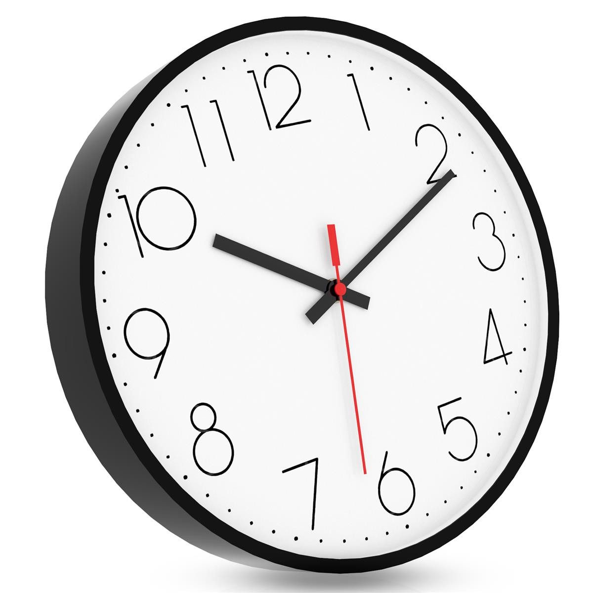 Intirilife Wanduhr (Wanduhr lautlos, ohne Tickgeräusche günstig online kaufen