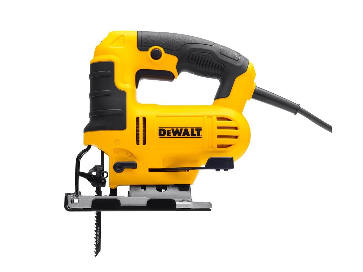 DeWalt Pendelhubstichsäge 230 Volt, 650 W Motorlänge, 20 mm Hublänge, dreistufige Pendelhubeinstellung