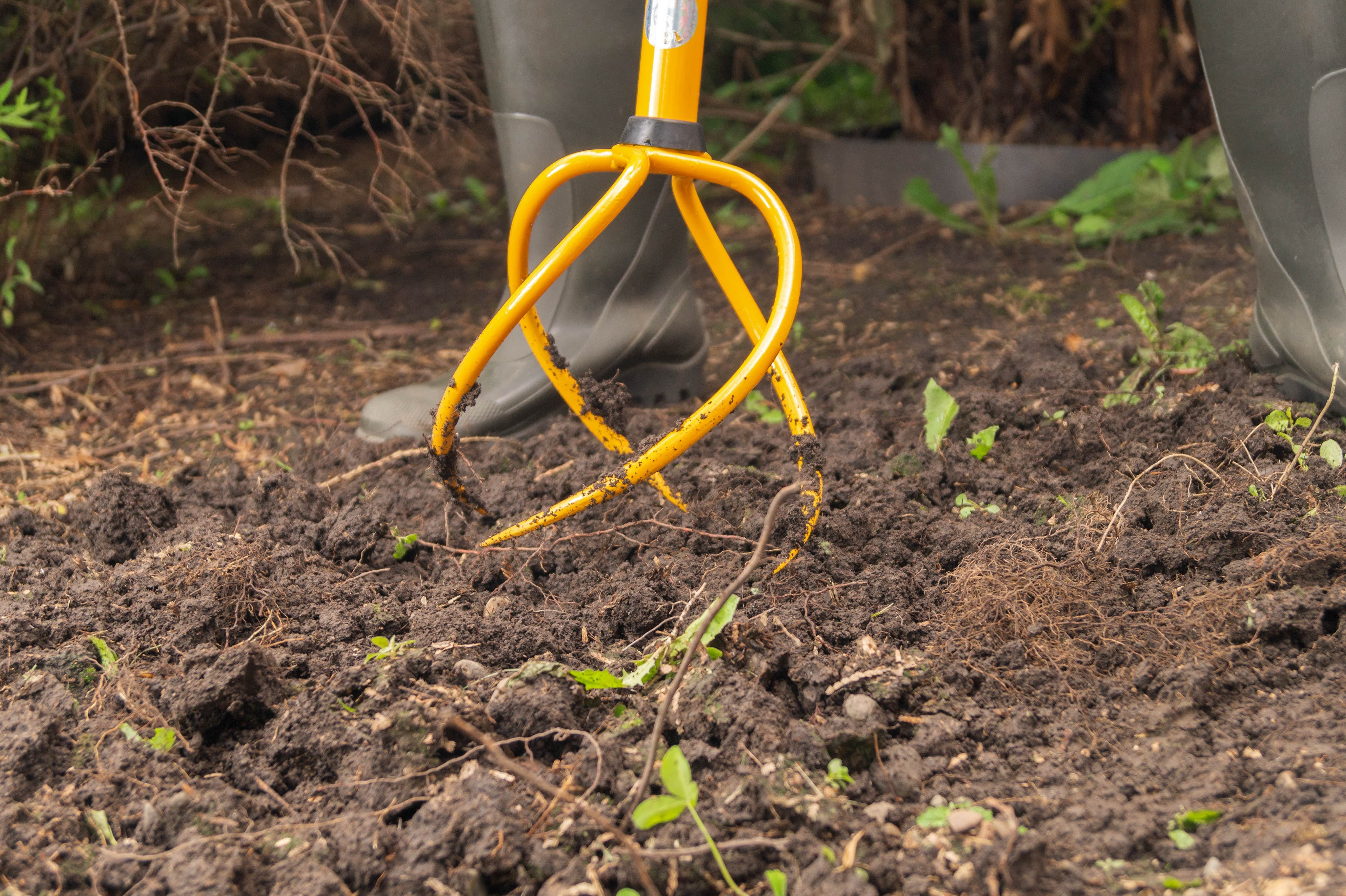 Tornadica Gartenpflege-Set Vertikutierer und Unkrautentferner in einem Gerät, Gartenkralle Schmiedestahlkralle Gartenwerkzeug Erde einfach umgraben