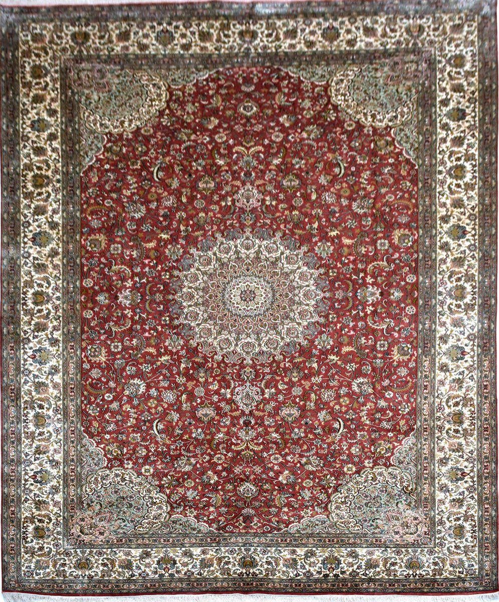 Seidenteppich KASHAN 8379 von KAYOOM - in königlichem Muster