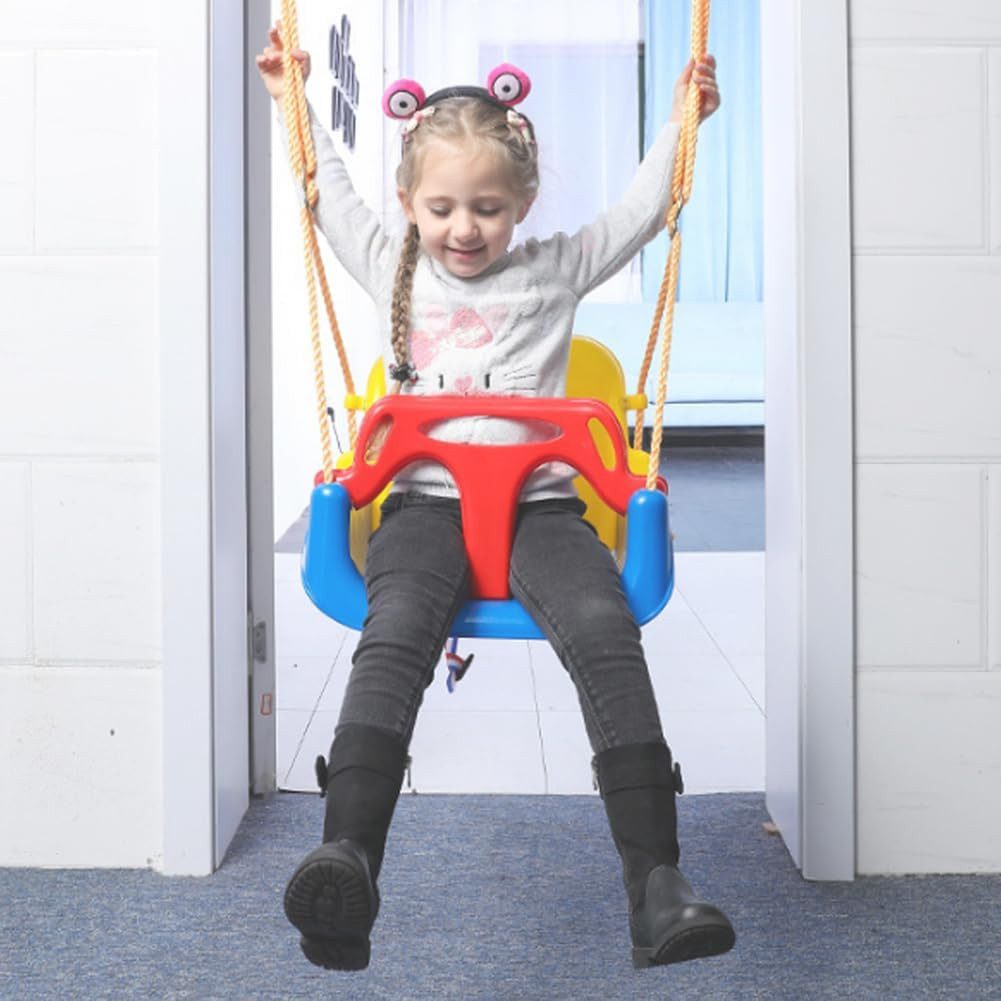 EXTSUD Babyschaukelsitz Kinderschaukel Babyschaukel 3 in 1 Schaukelsitz Schaukelbrett (1-tlg), Babysitz verstellbar Sitz für Kindergarten Hause