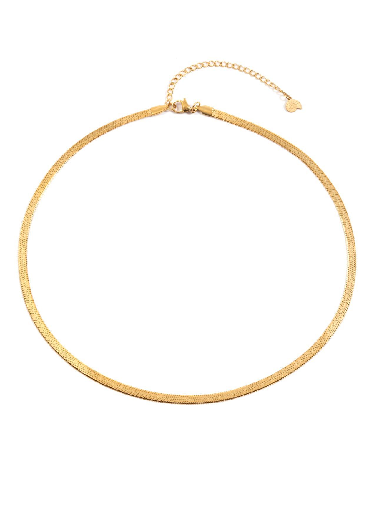 Hey Happiness Collier Schlangenkette Edelstahl Damen, 18K Roségold vergolde günstig online kaufen