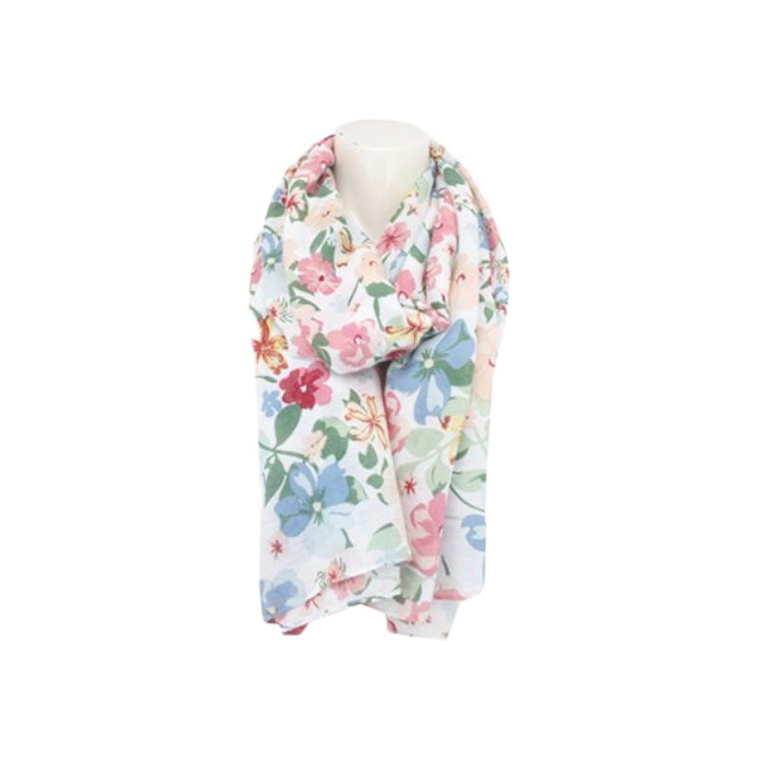 Schal Sommer Damen Schal Blumen » leichter Sommerschal 180x80cm