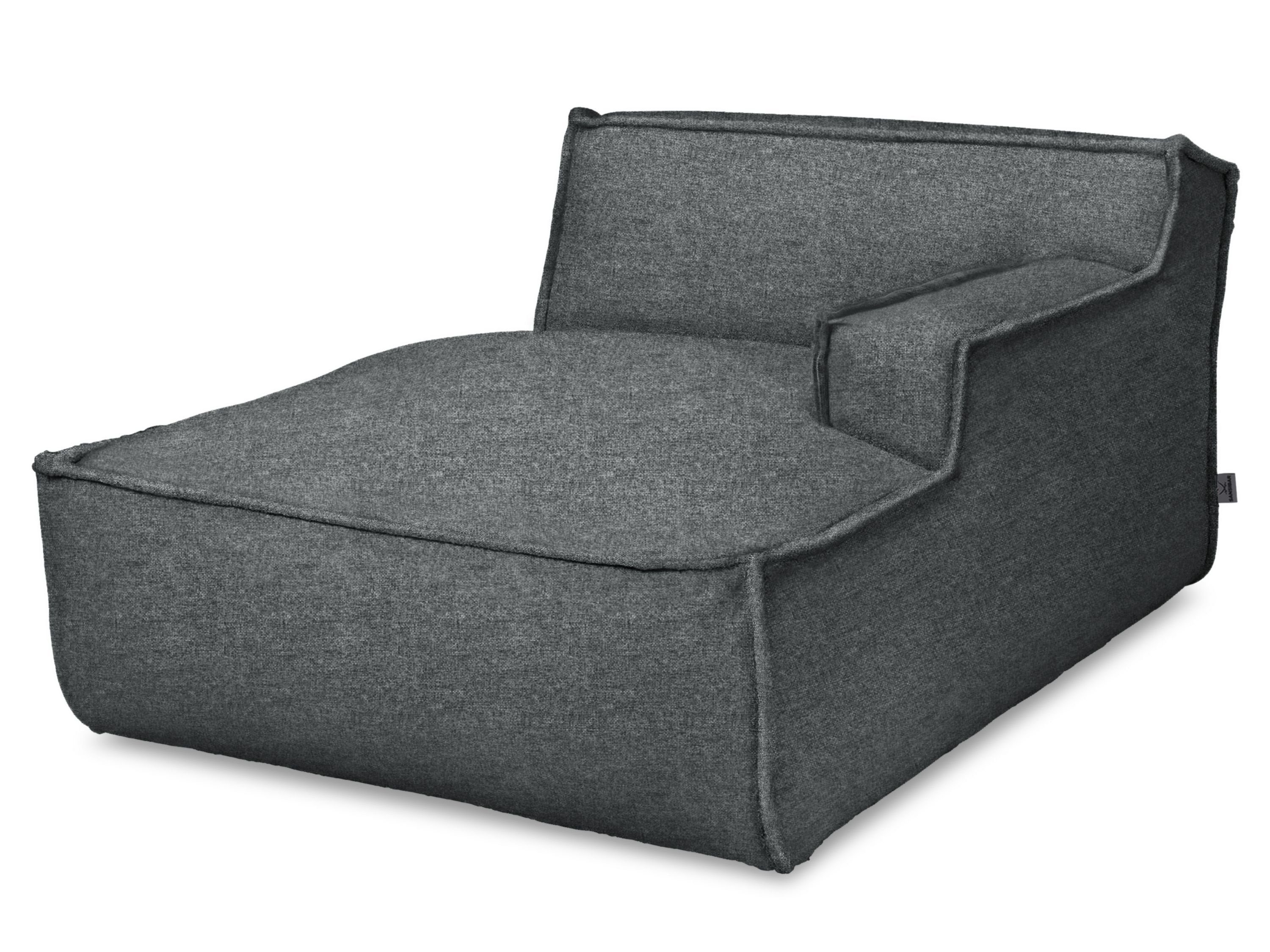 SANSIBAR Living Loungesessel Longchair, 120x79x160 SANSIBAR BHT cm) 21 grau 120x79x160 RANTUM Longchair grau (BHT cm