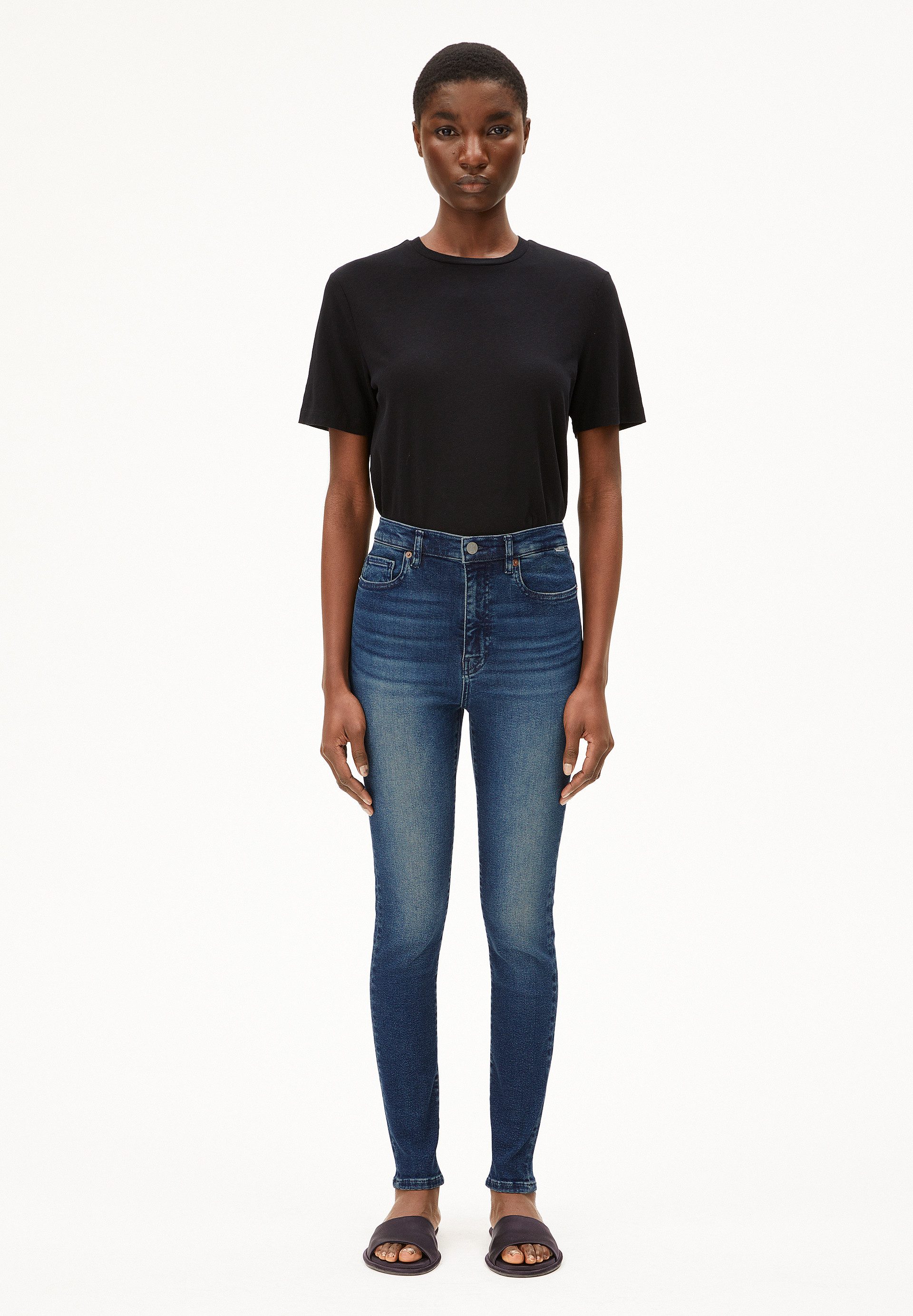 Armedangels Skinny-fit-Jeans INGAA (X-Stretch) High waist