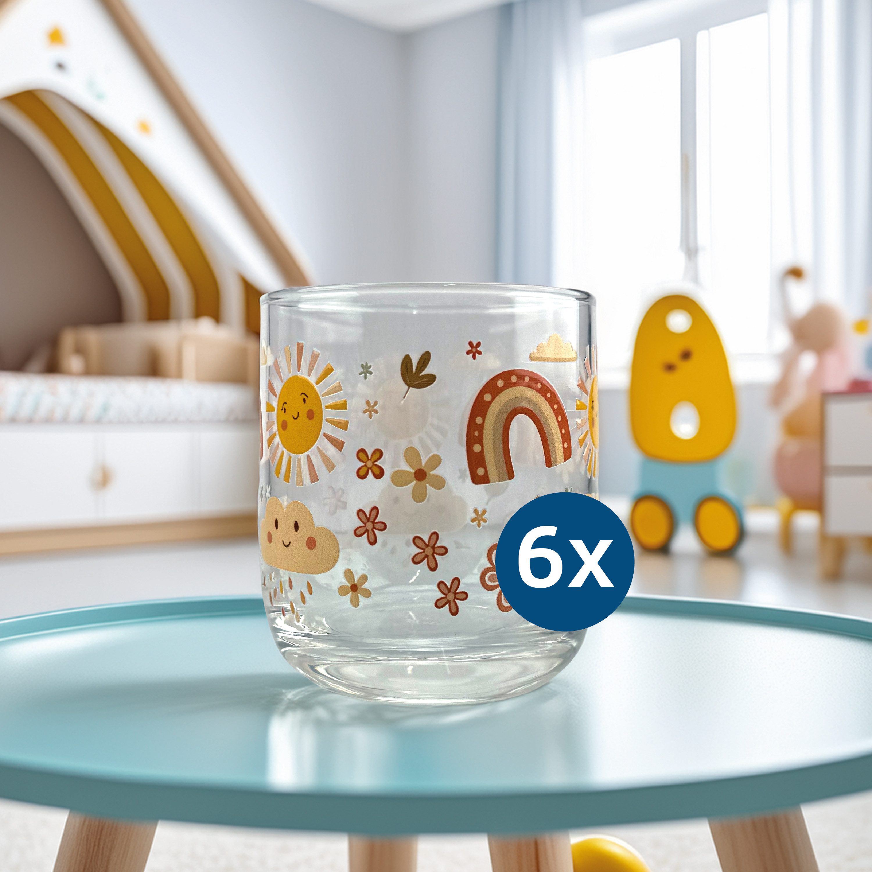 SAHM Gläser-Set Fairy World Kindergläser Set 6 tlg 230ml