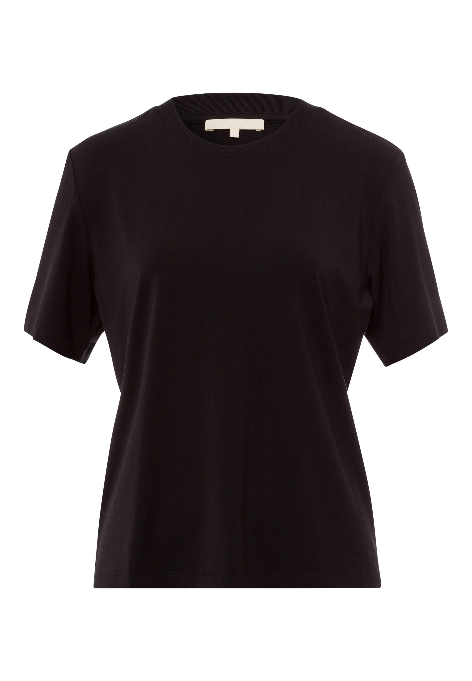 Les Lunes T-Shirt MILLIE Shirt Basic Locker geschnittenes Basic T-Shirt aus günstig online kaufen