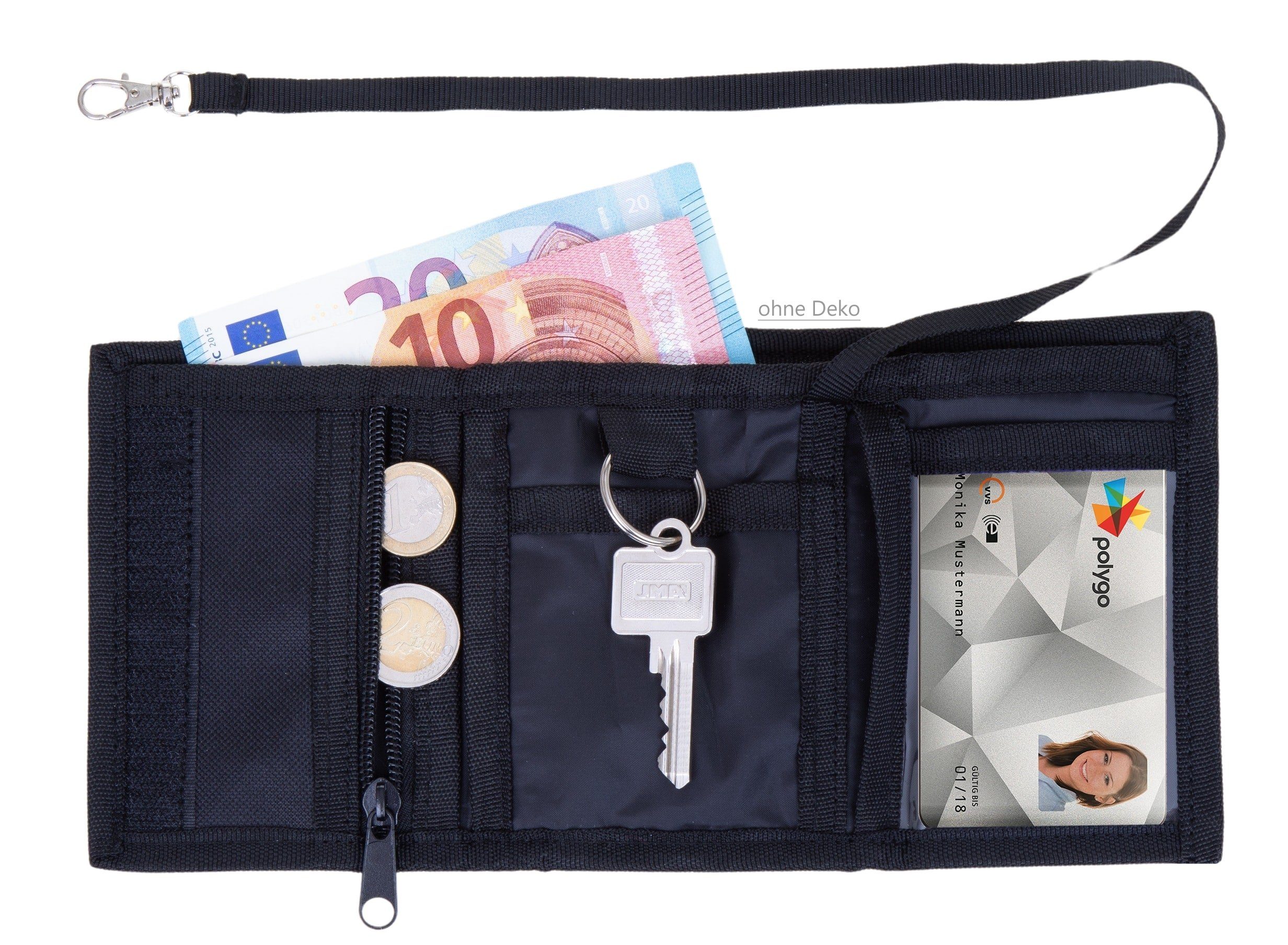 ELEPHANT Geldbörse Mädchen Jungen Hero Signature, Wallet Klettbörse Schülerbörse Schlüsselring Ausweisfach