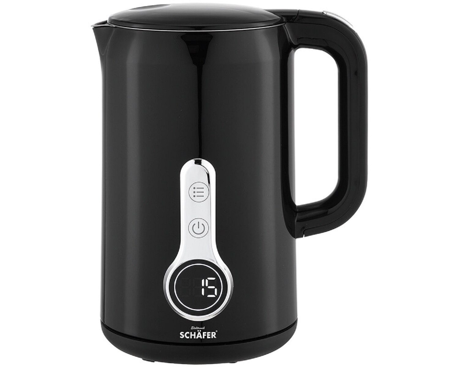 Schäfer Elektronik Wasserkocher 1,7L Wasserkocher – Elegantes Design und effizient, 1.7 l