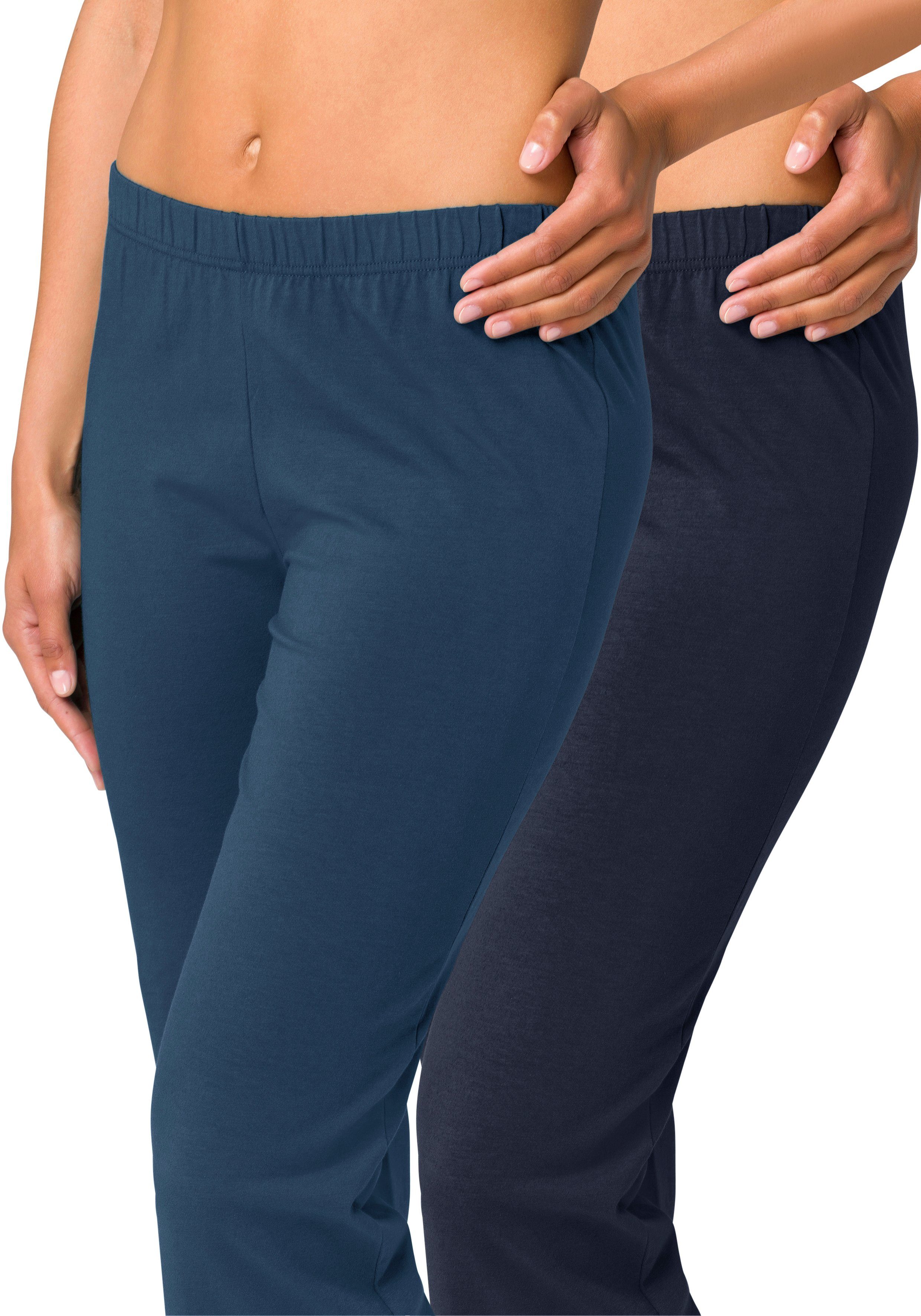 Vivance Active by Lascana Jazzpants (2er-Pack) mit leicht ausgestelltem Bein, Loungewear
