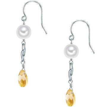 Valero Pearls Paar Ohrhänger silber, mit Süßwasser-Zuchtperlen
