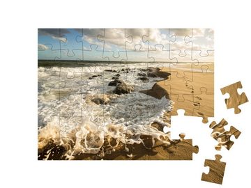 puzzleYOU Puzzle Wellen am Strand La Pedrera Uruguay, 48 Puzzleteile, puzzleYOU-Kollektionen Südamerika