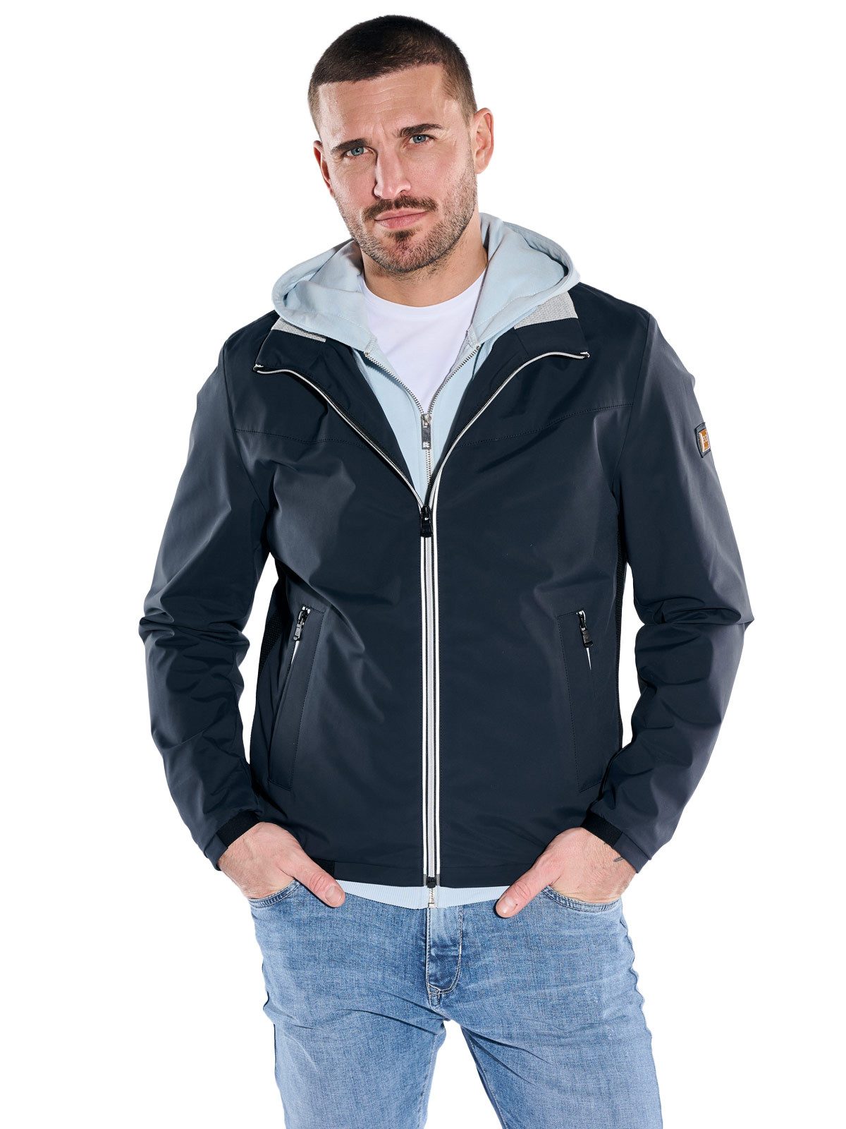 emilio adani Kurzjacke Herren Jacke, Marineblau