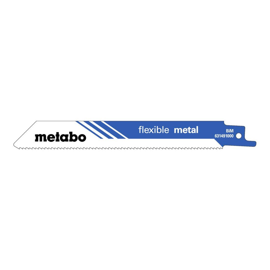 metabo Säbelsäge Metabo 5 Säbelsägeblätter "flexible metal" 150 x 0,9 mm, BiM, 1,8 mm