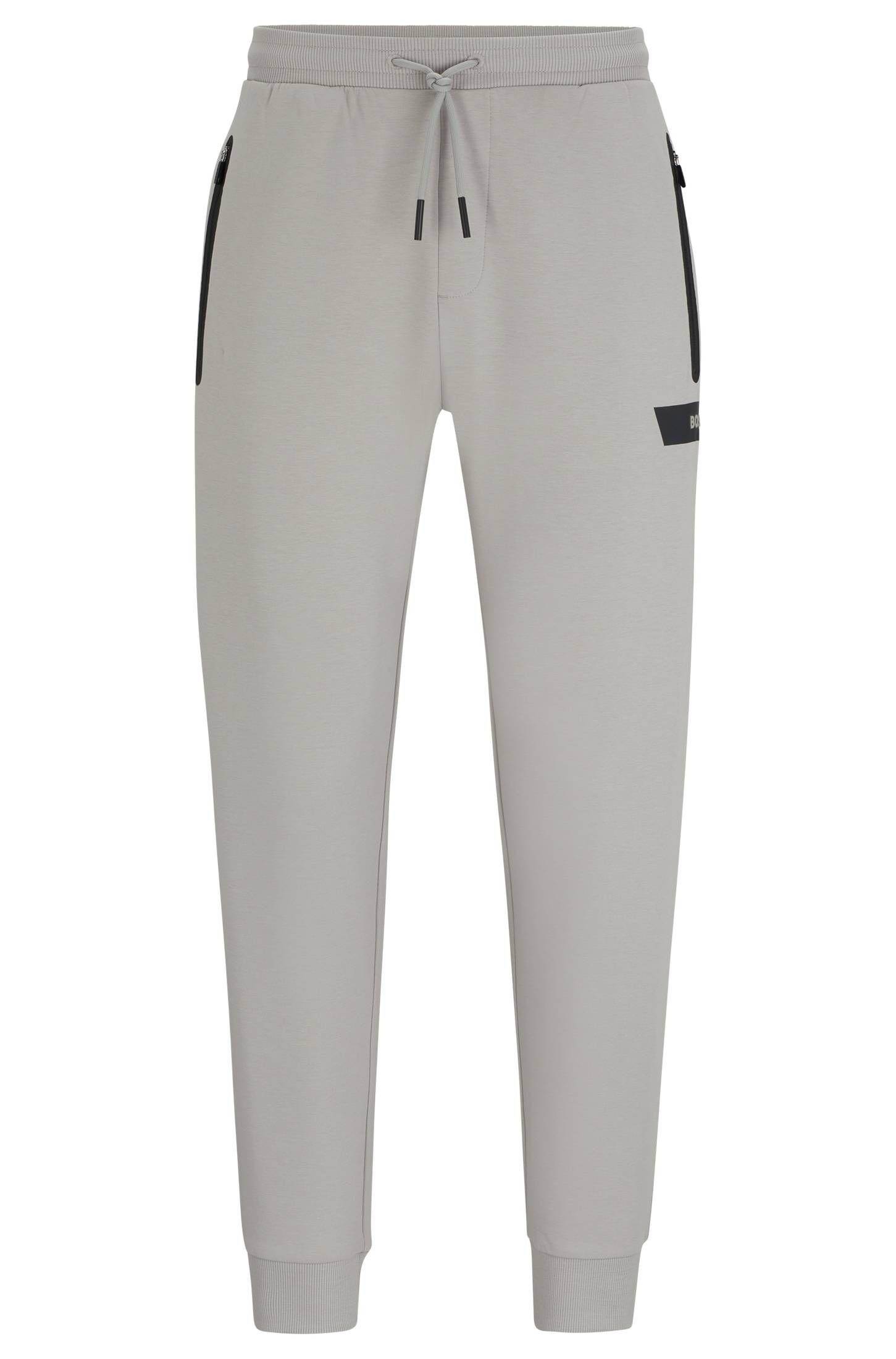 Jogginghose (13) Regular Herren grau Fit Jogginghose 1 BOSS (1-tlg) HADIKO