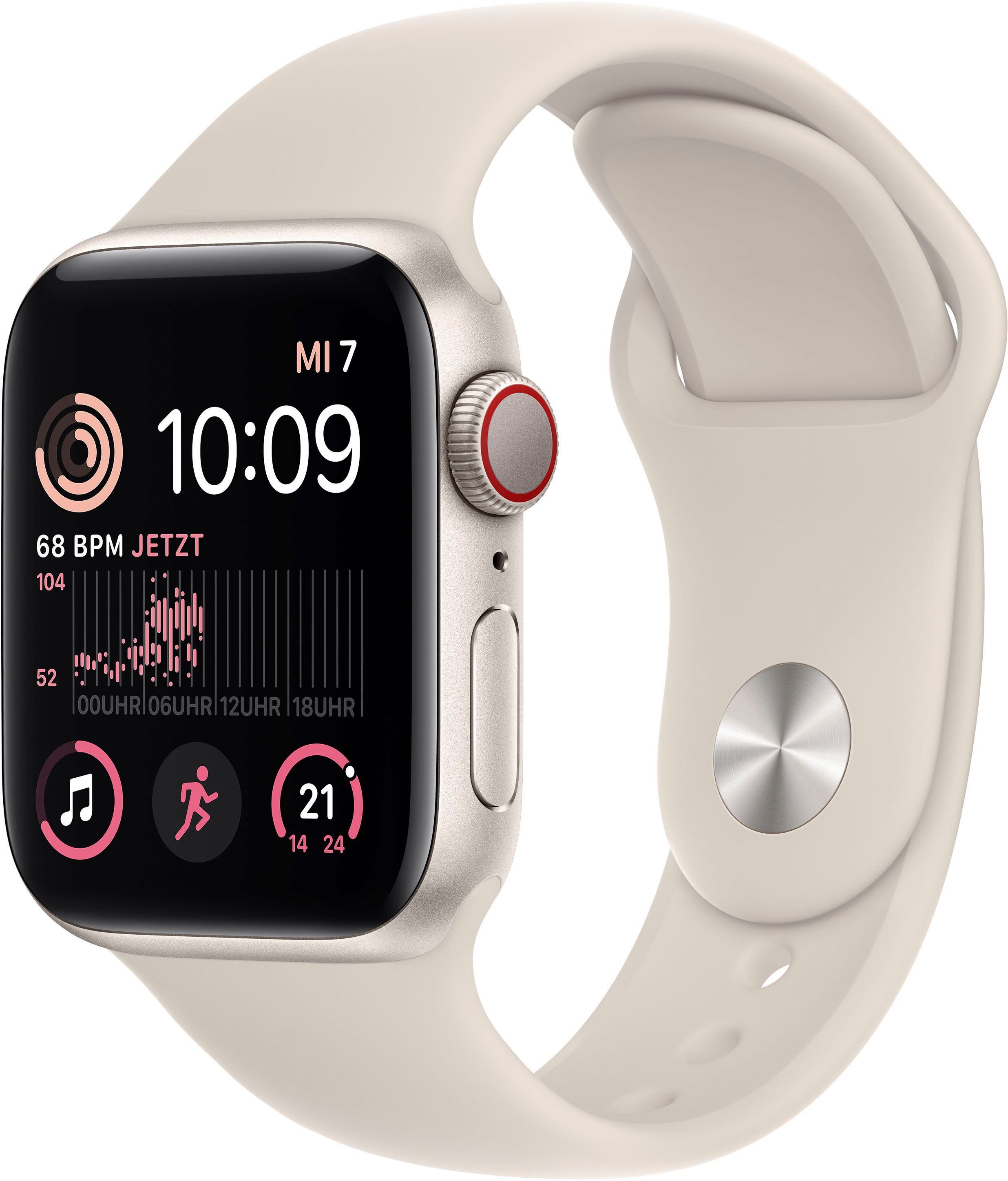 Apple Watch SE Modell 2022 GPS + Cellular 40mm Watch Alu Starlight Sport