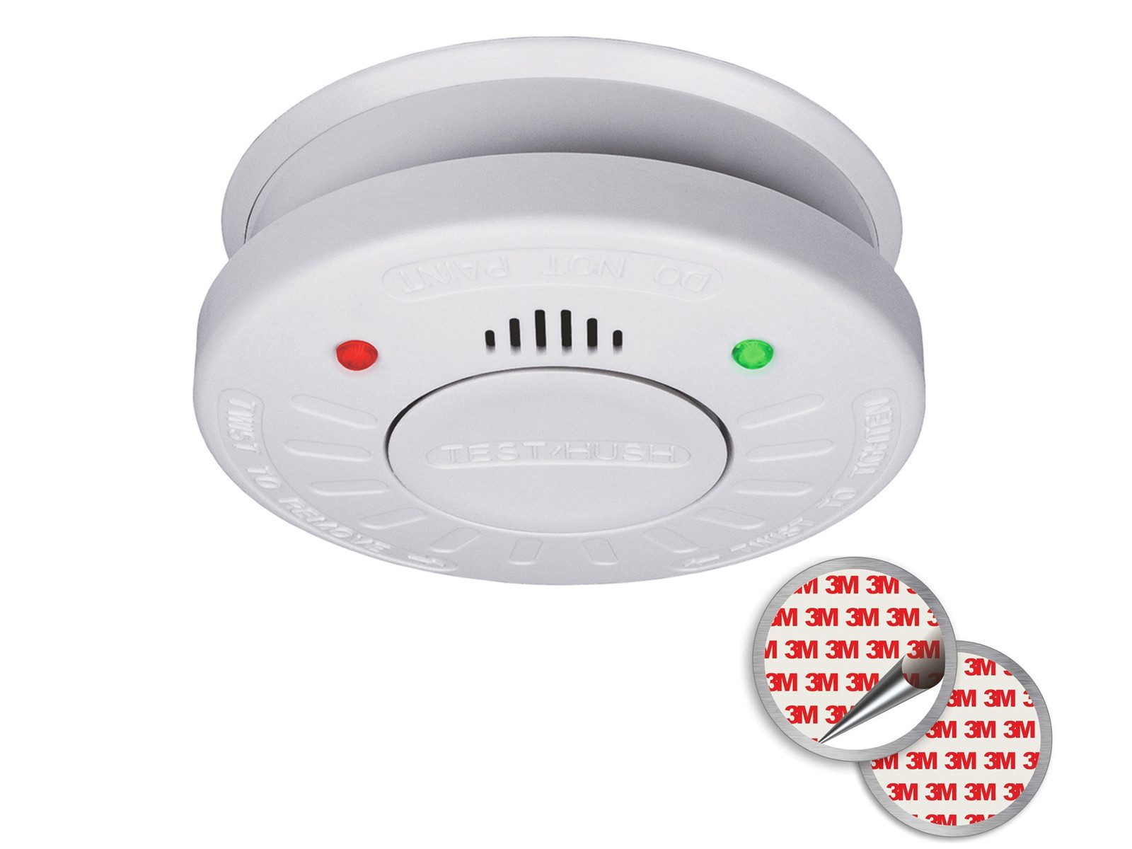 smartwares Rauchmelder (10 Jahres Brandmelder mit Magnet-Halter, Kleben statt Bohren)