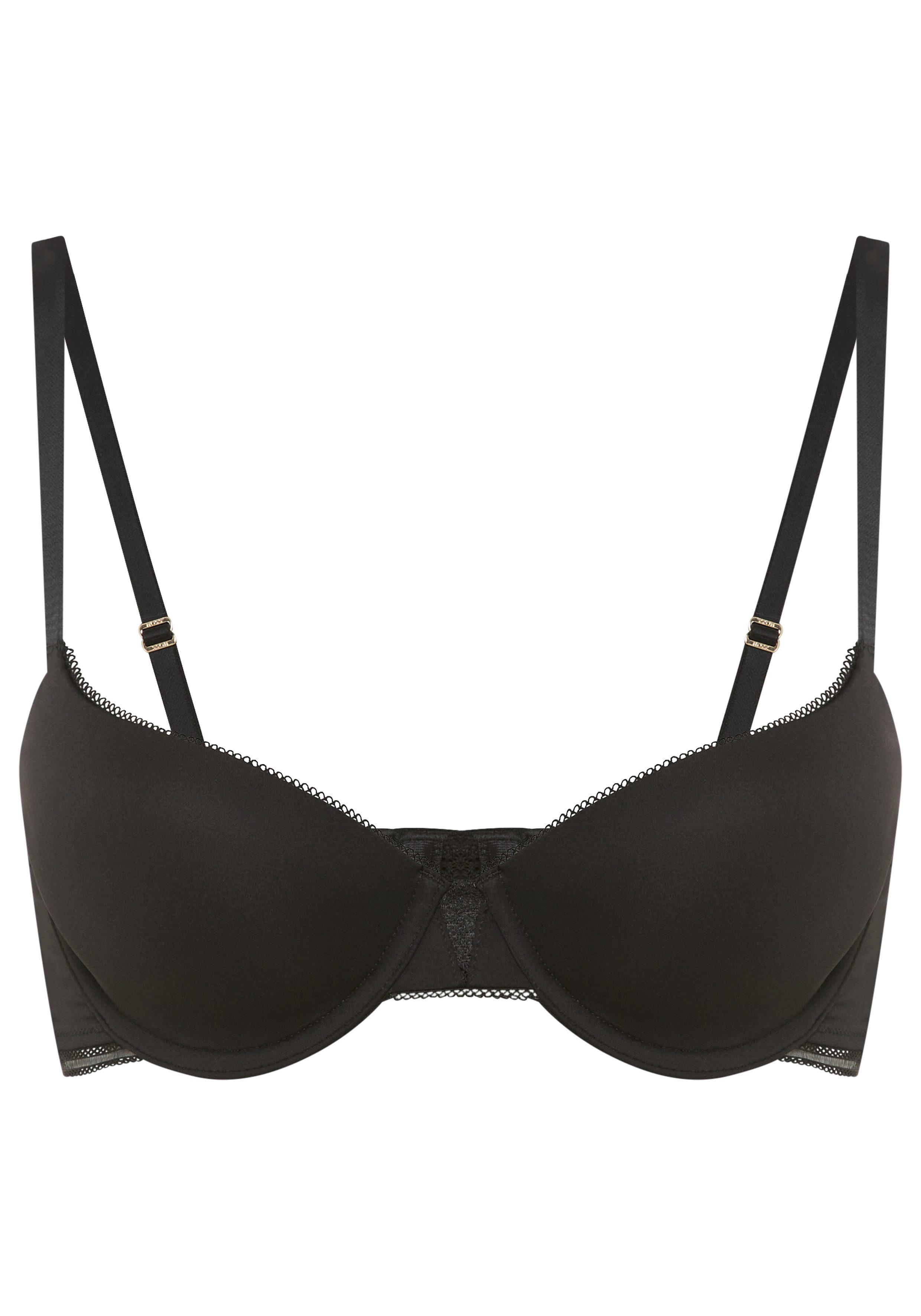 BOSS Bügel-BH DEMI_B.PURE aus Mikrofaser mit Einsätzen aus Spitze