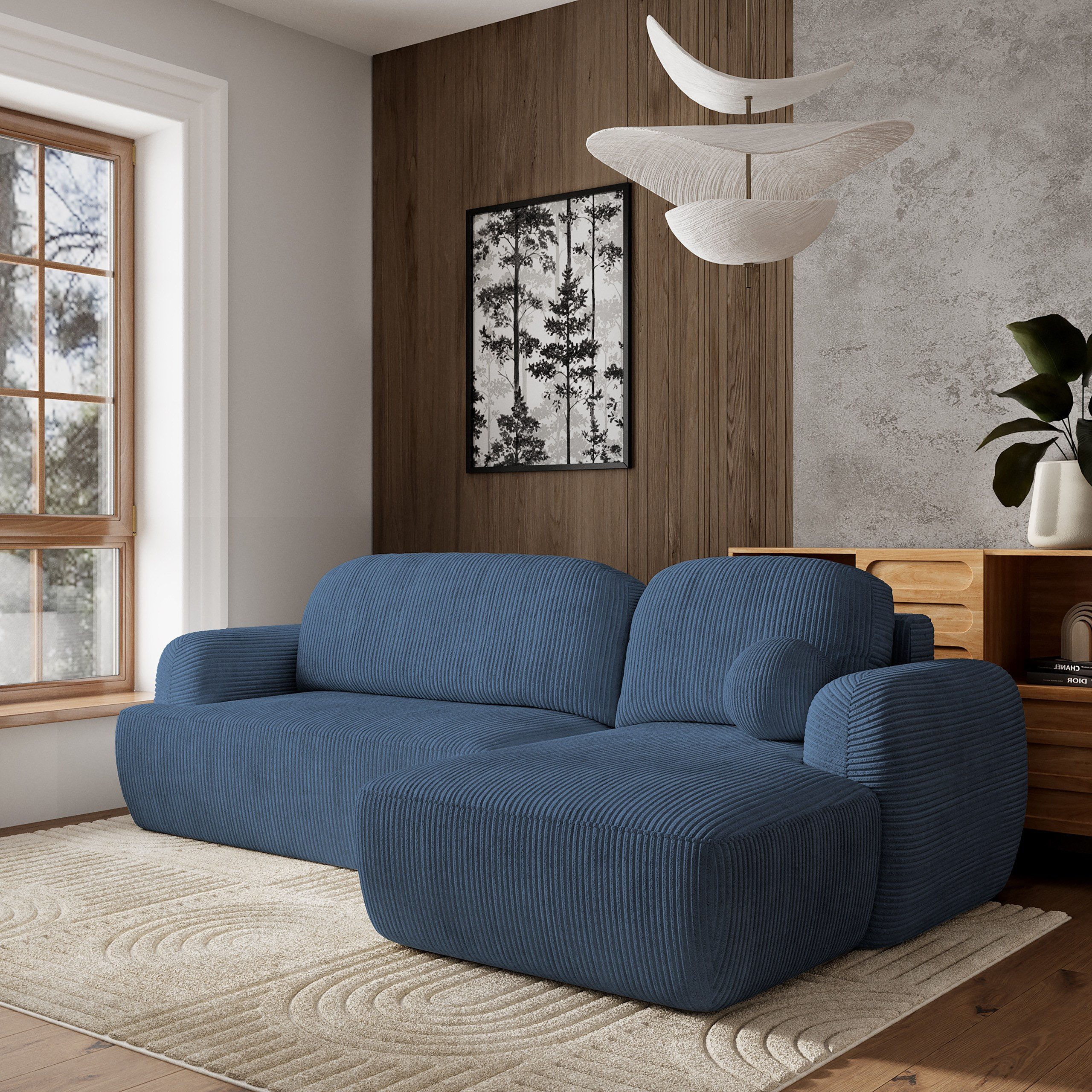 Masseno Ecksofa MODENZA mit Schlaffunktion L-Form, Sofa mit Bettkasten günstig online kaufen