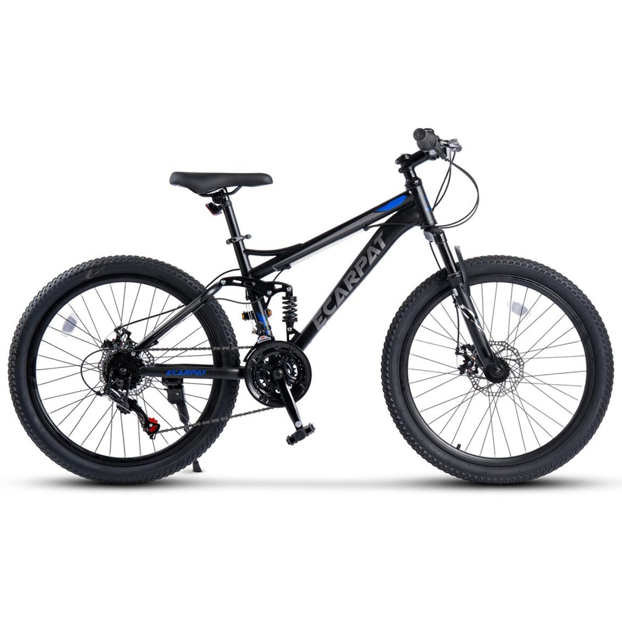 CARPAT SPORT Mountainbike 24 26 27.5 29 Zoll Fahrrad für Herren Damen Jungen, 21 Gang Shimano, mechanische Scheibenbremse, MTB Fahrrad Bike