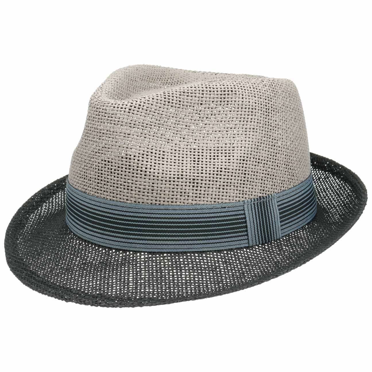 Lipodo Sonnenhut (1-St) Sommerhut mit Ripsband schwarz-grau