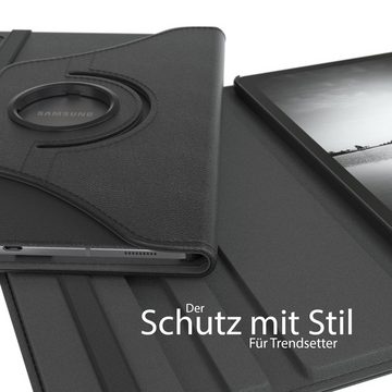 EAZY CASE Tablet-Hülle Rotationcase für Samsung Galaxy Tab S6 Hülle 10,5 Zoll, Hülle 360° drehbar Standfunktion Etui Anti-Kratz Tasche Schwarz